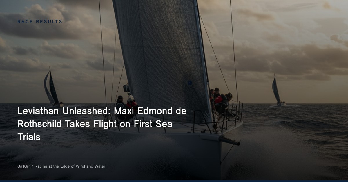 Leviathan Unleashed: Maxi Edmond de Rothschild Takes Flight on First Sea Trials