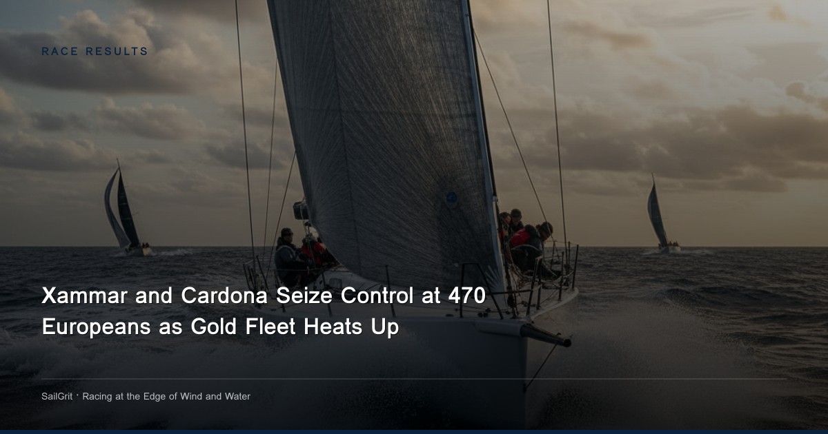 Xammar and Cardona Seize Control at 470 Europeans as Gold Fleet Heats Up