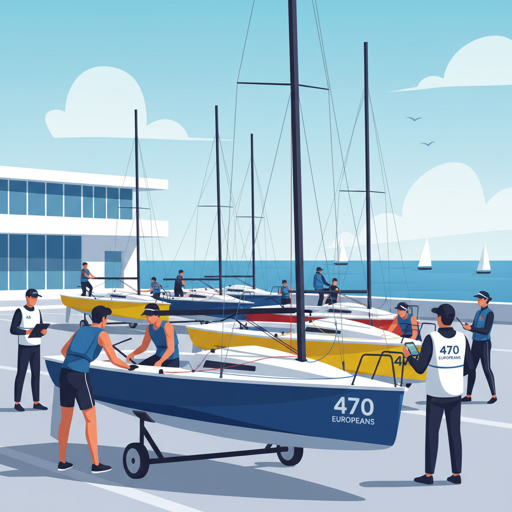 470 Europeans: Olympic Dreams Ignite in the Boat Park