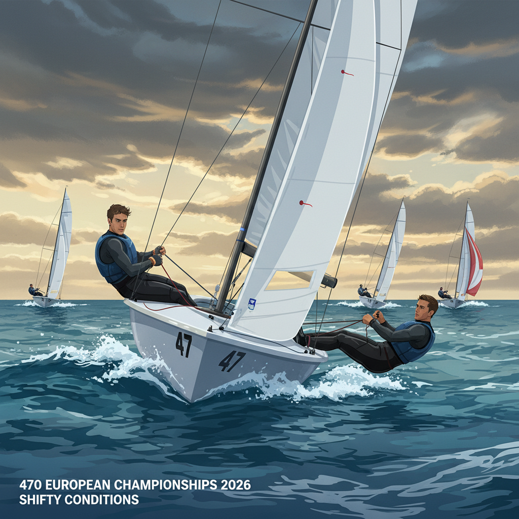 470 Europeans Ignite: Ferrari & Dubbini Seize Early Advantage in Shifty Conditions