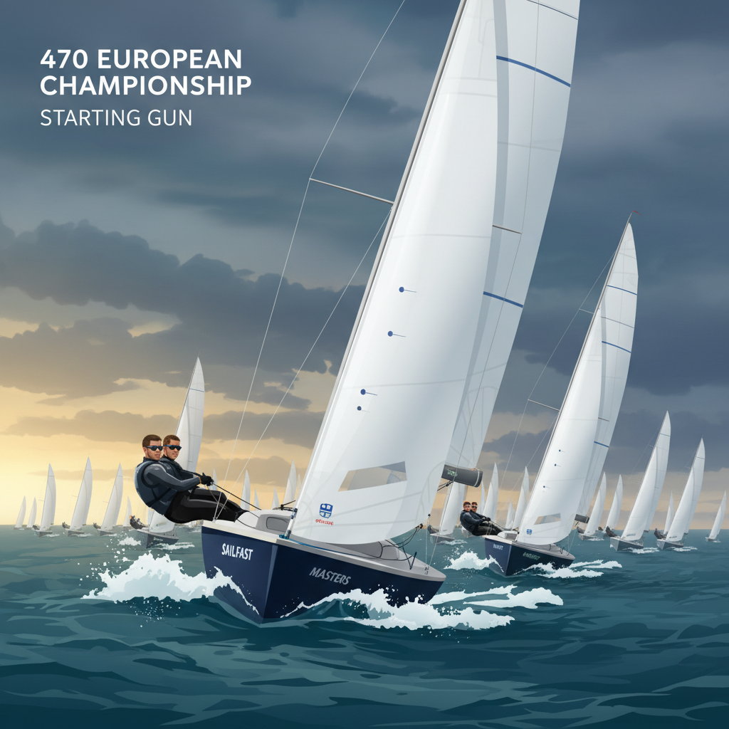 Olympic Dreams Ignite: 470 European Championship Kicks Off in High Stakes