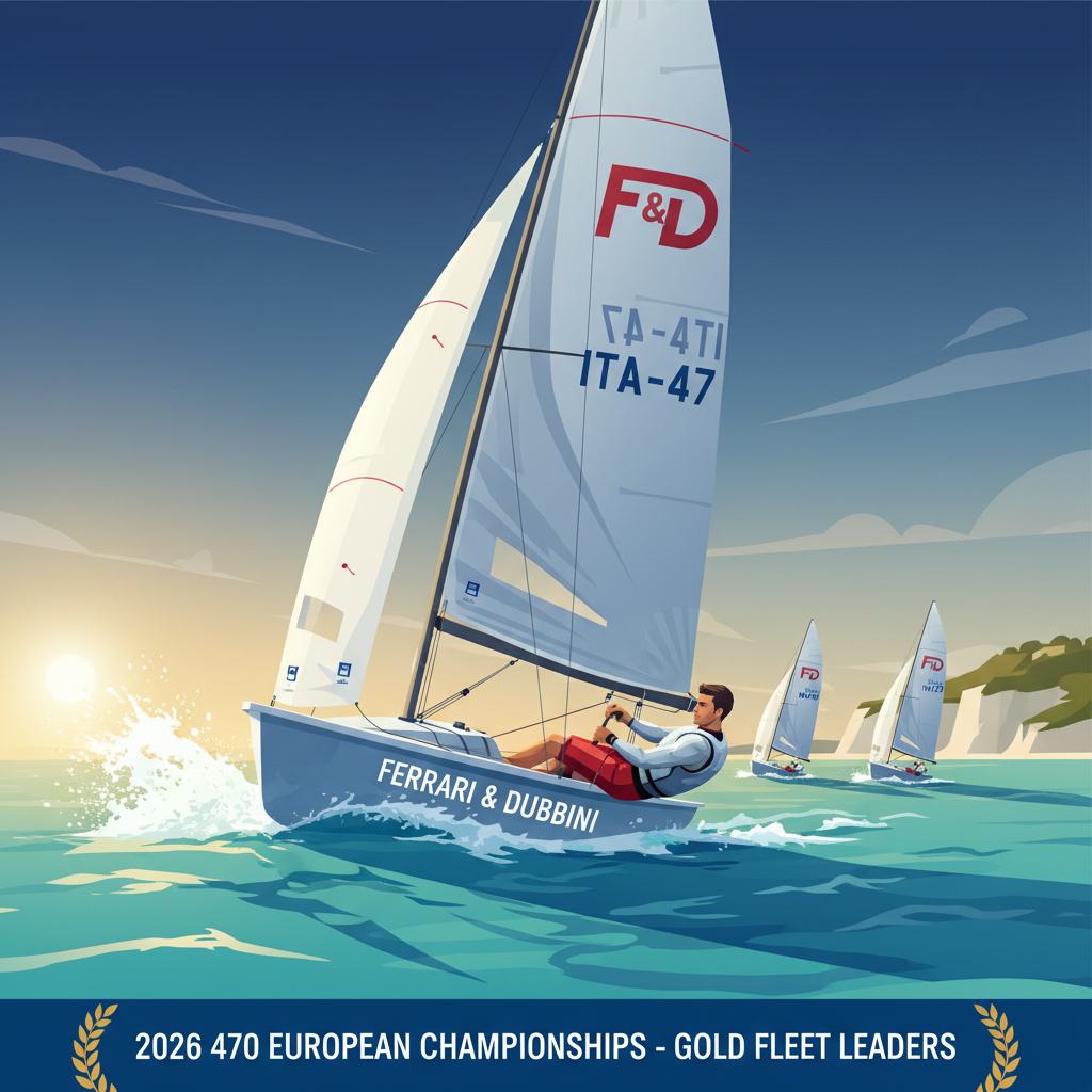 Ferrari & Dubbini Master the Mediterranean Maze, Lead 470 Europeans into Gold Fleet Showdown