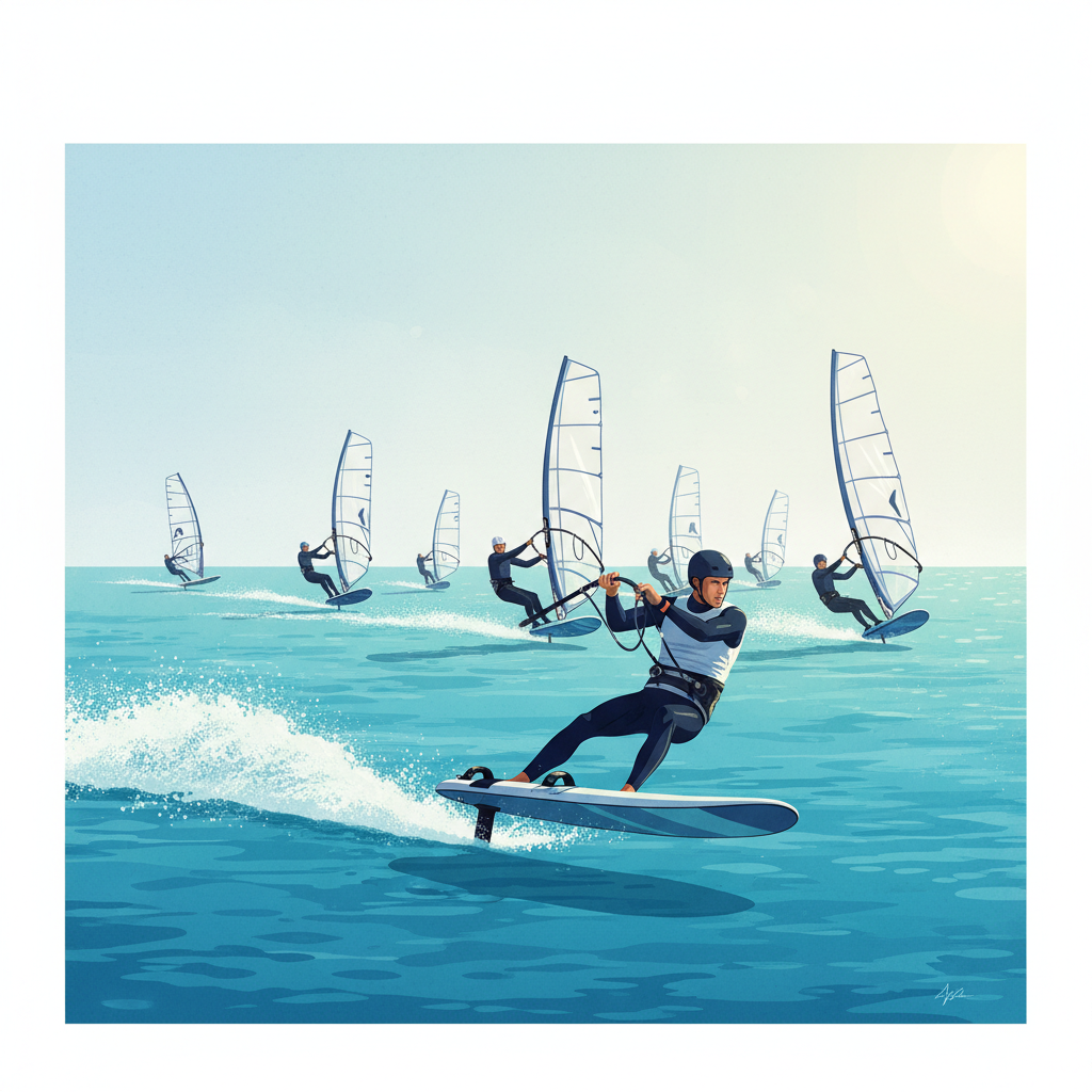 Cadiz Heats Up: iQFOiL Contenders Battle for Olympic Supremacy at Mid-Point