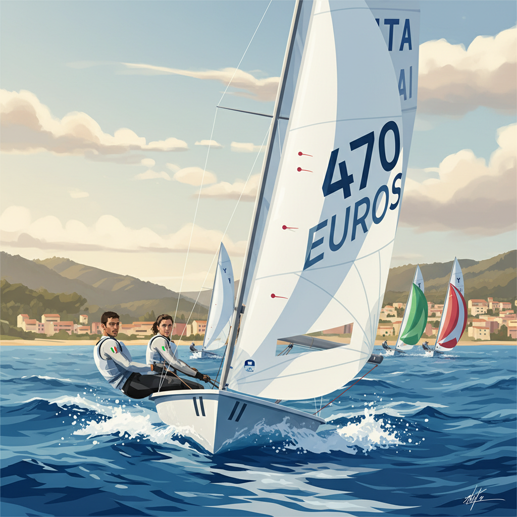 Italian Duo Masters the Pump: Ferrari and Dubbini Dominate 470 Europeans