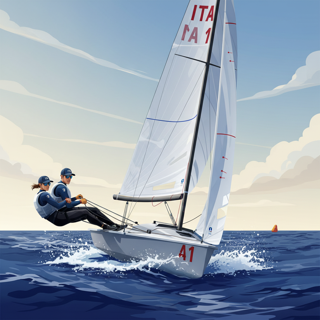 Italian Duo Masters the Pump: Ferrari and Dubbini Seize Command at 470 Europeans