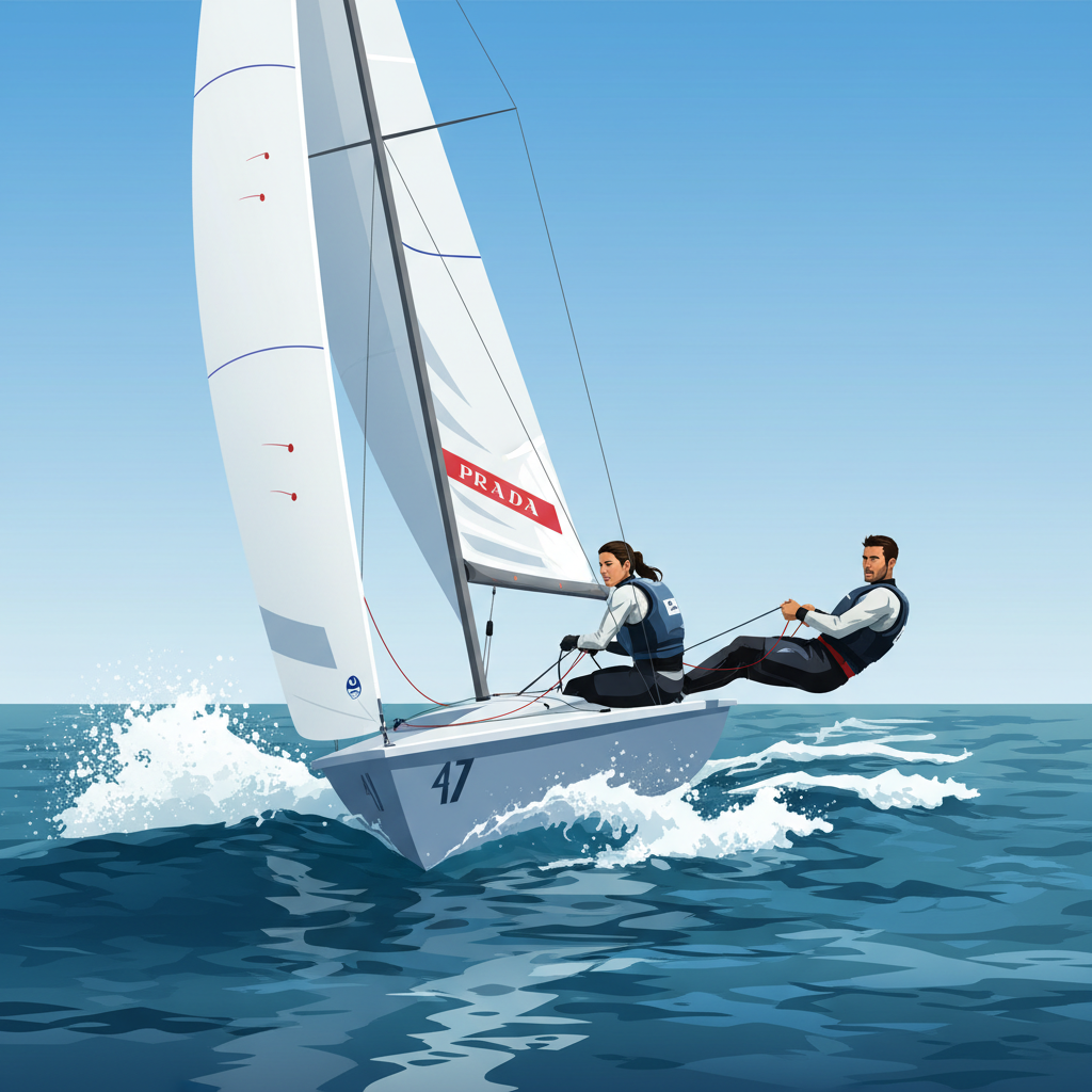 Ferrari & Dubbini Master the Mediterranean Chop, Seize Commanding Lead at 470 Europeans