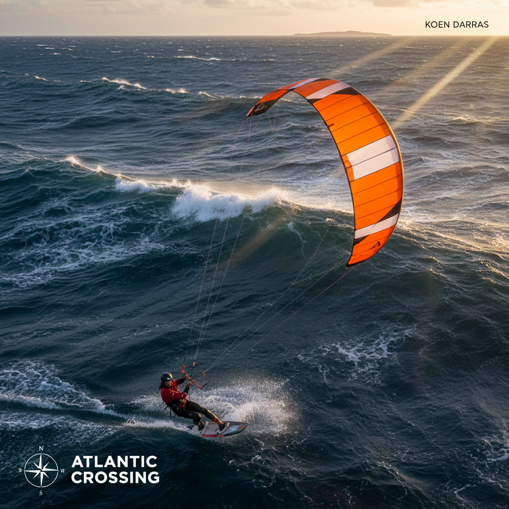Kitesurfer Darras Tackles the Atlantic: A Solo Odyssey on the Wind's Edge