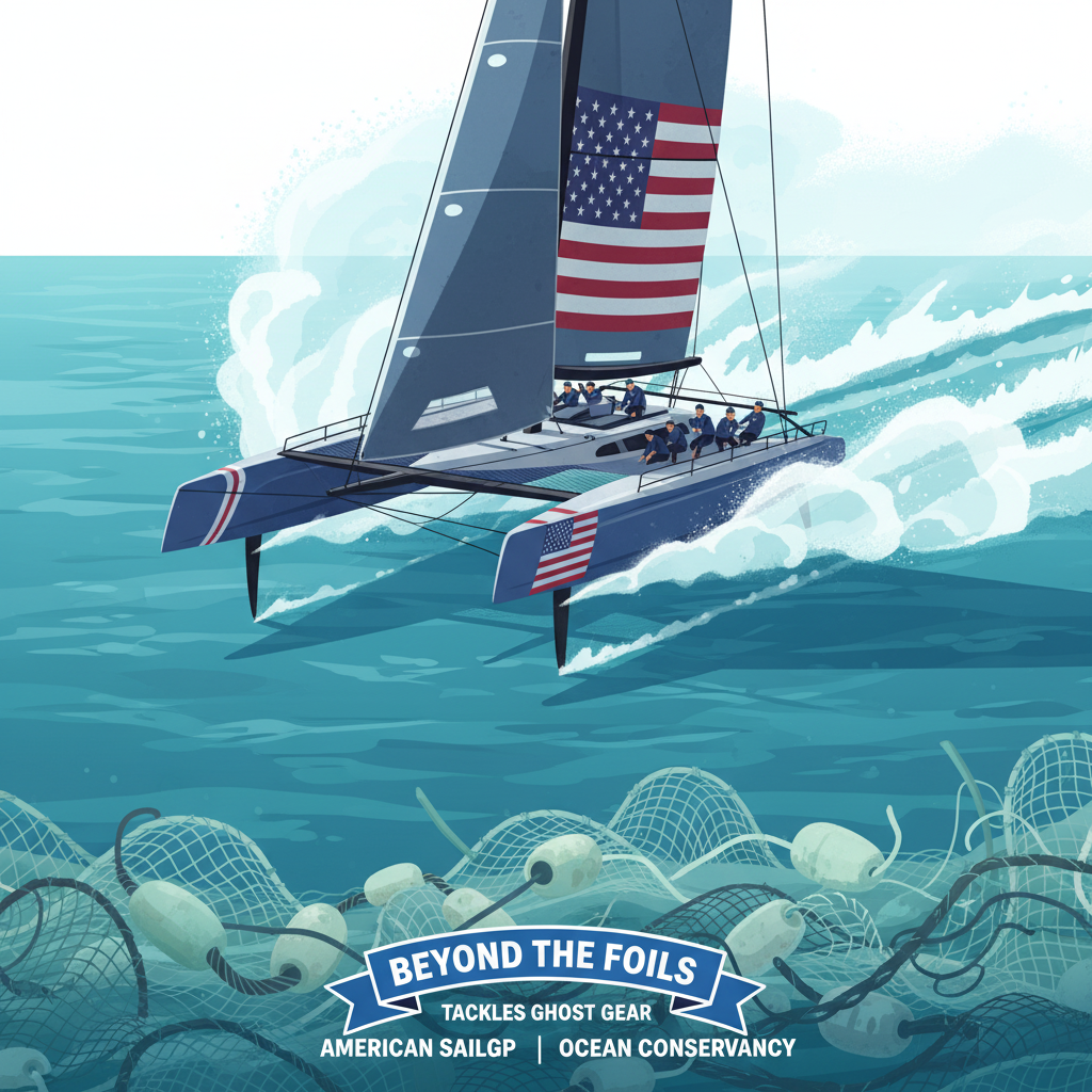 Beyond the Foils: American SailGP Tackles Ghost Gear with Ocean Conservancy