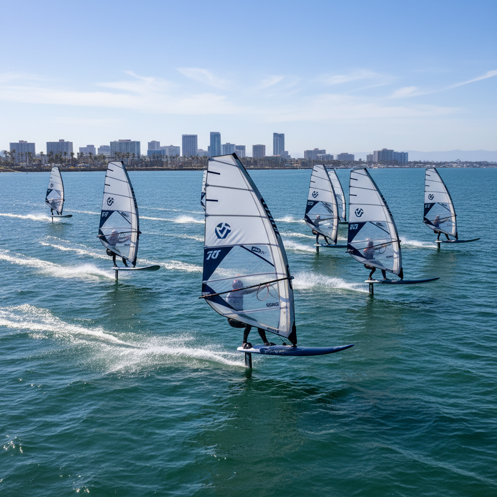 Long Beach Lays Down the Gauntlet: iQFOiL North Americans Head to LA28 Olympic Battleground