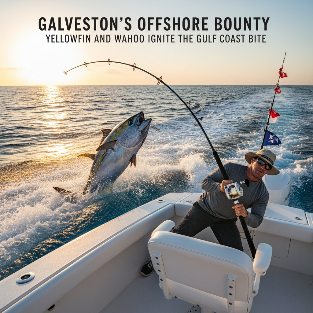Galveston's Offshore Bounty: Yellowfin and Wahoo Ignite the Gulf Coast Bite