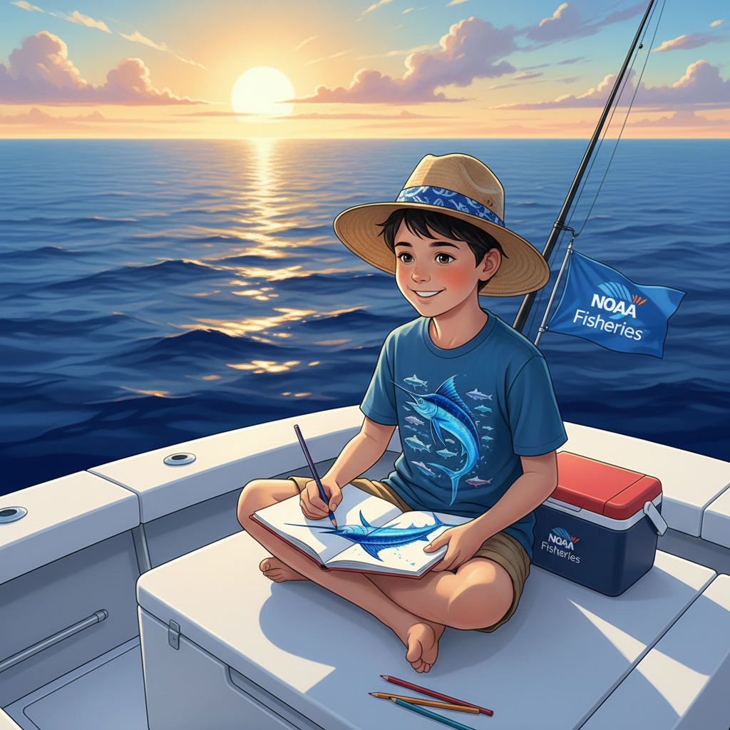 Passing the Torch: NOAA's Art Contest Ignites Young Angler Conservationists