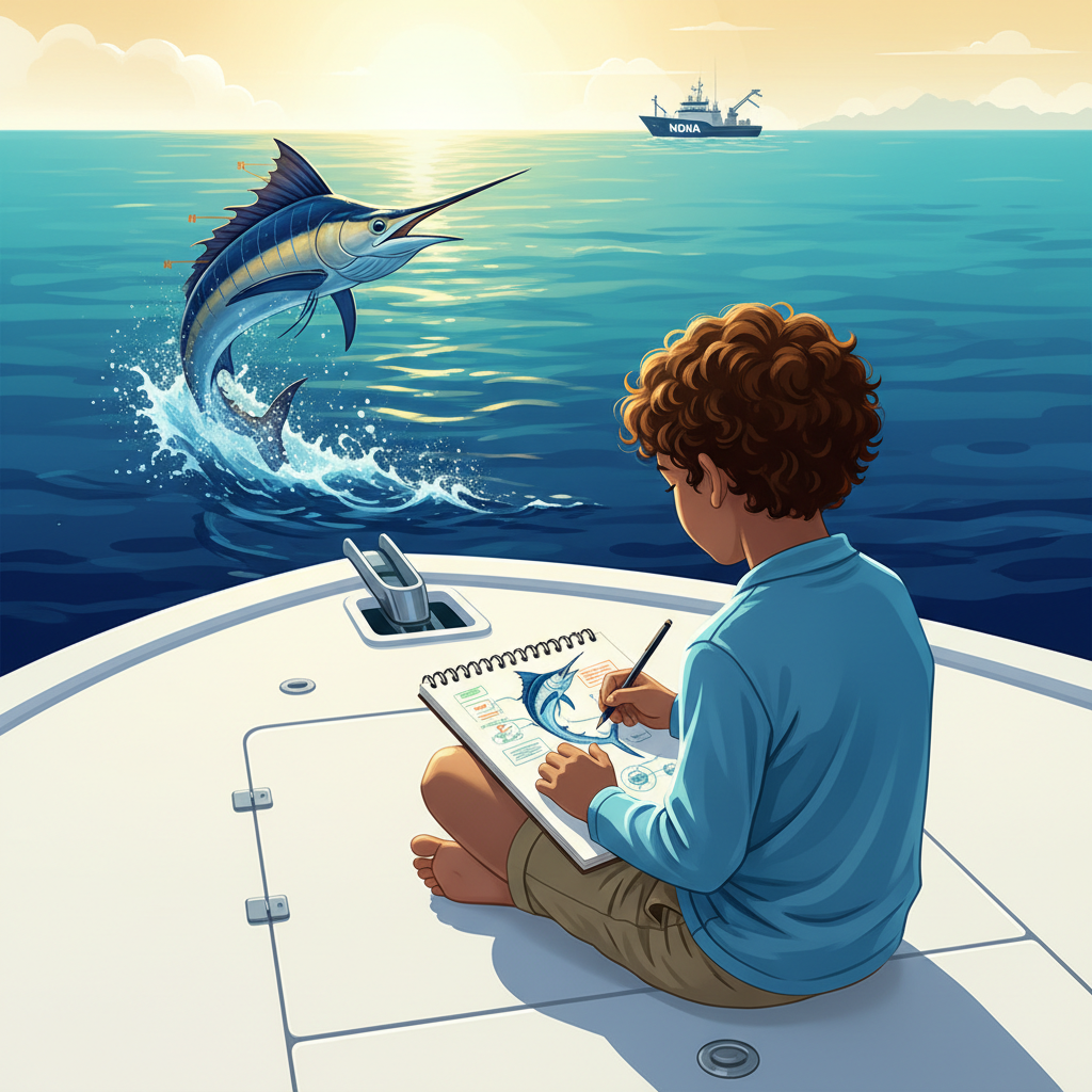 Future Stewards: NOAA's HMS Art Contest Hooks Young Anglers on Conservation