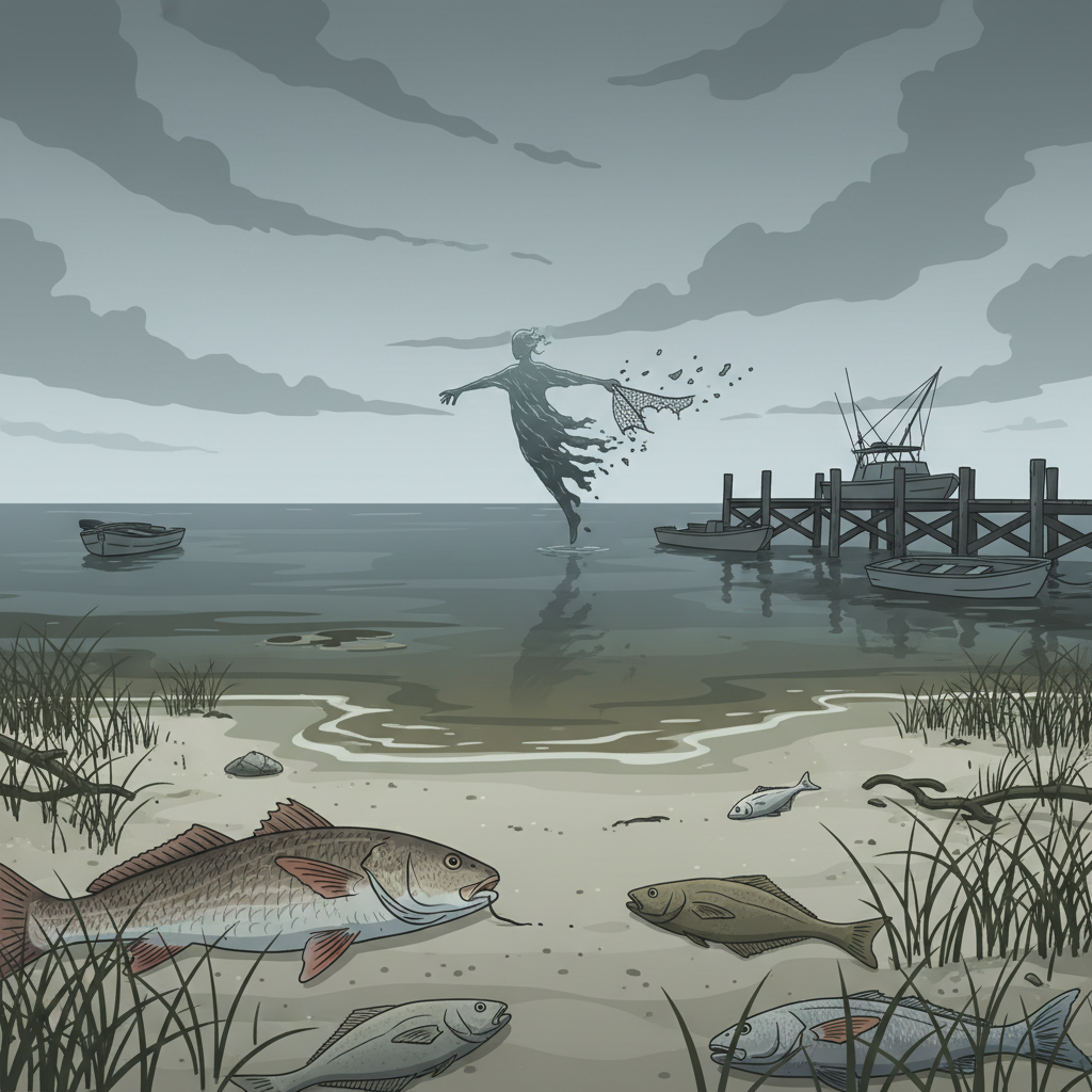 Ghostly Waters: Fish Kill Casts Shadow Over OBX, Virginia Beach Ahead of Tournament Season