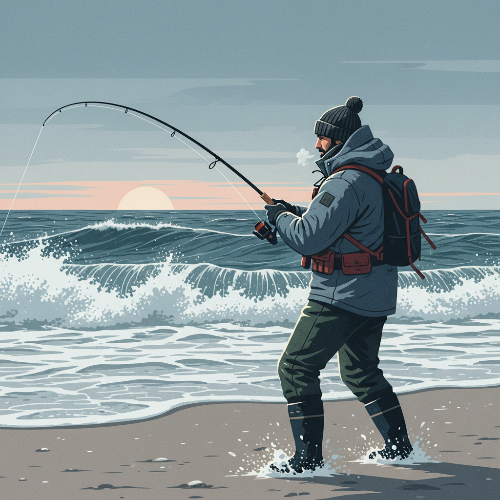 Cold Fronts, Hot Bites: The Unsung Grit of Winter Surf Anglers
