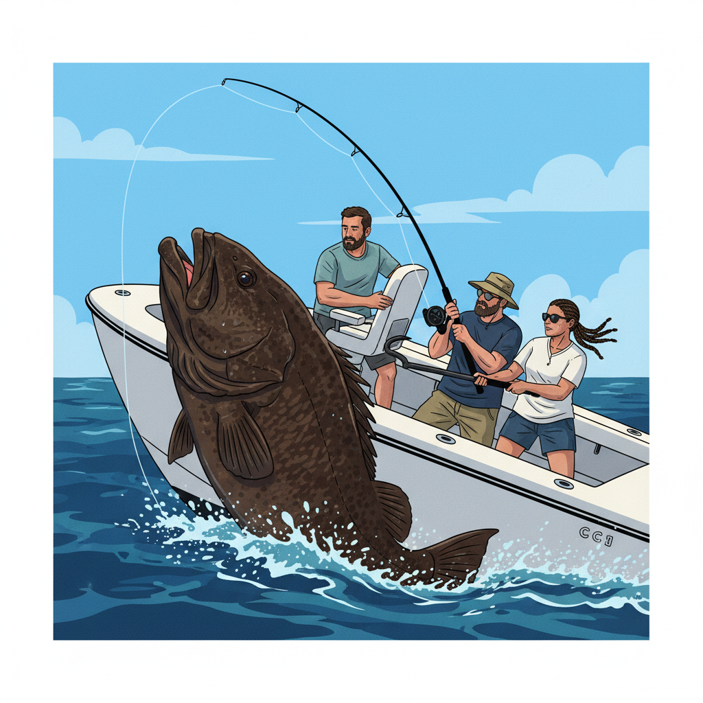 Gulf Goliath Reeled In: Bradenton Crew Tames a True Deep-Sea Beast