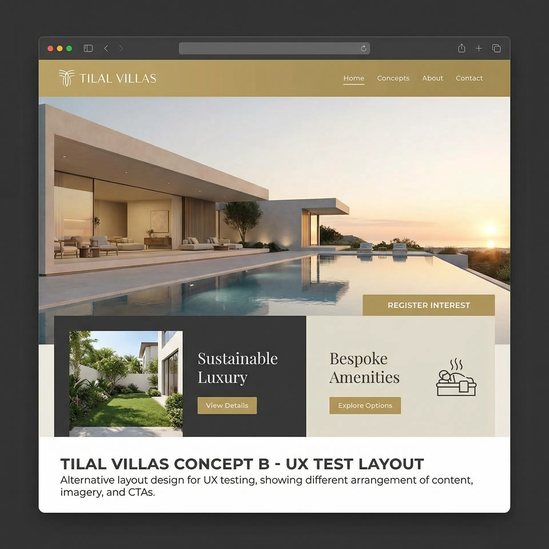 Tilal Villas – Concept B