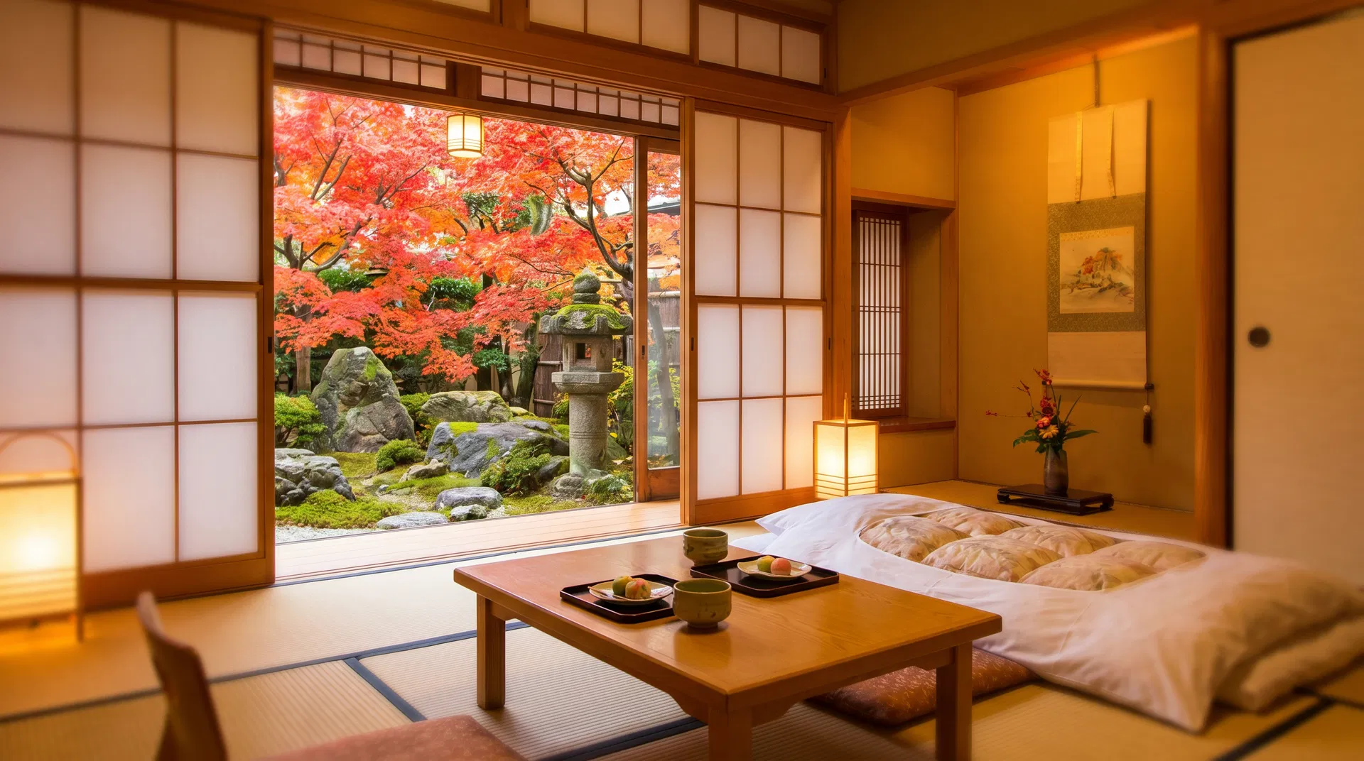 Traditional Japanese ryokan room