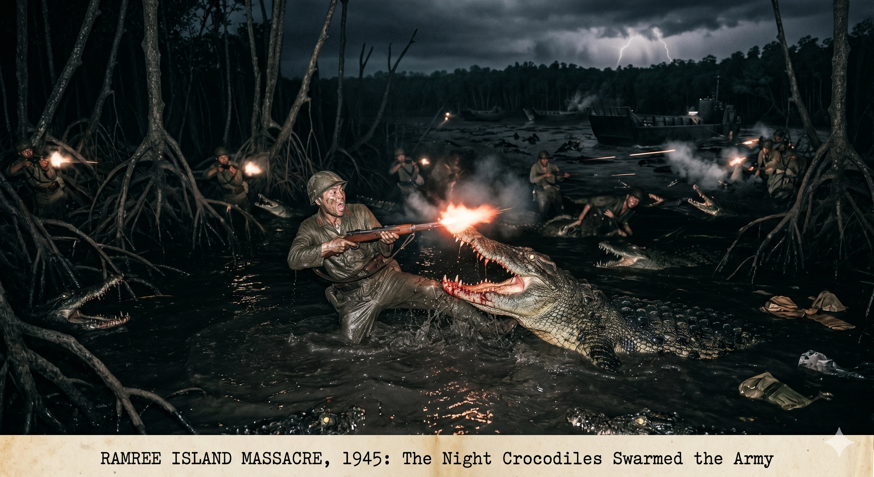 THE RAMREE ISLAND MASSACRE: The Night Crocodiles Devoured an Army — Thumbnail 2
