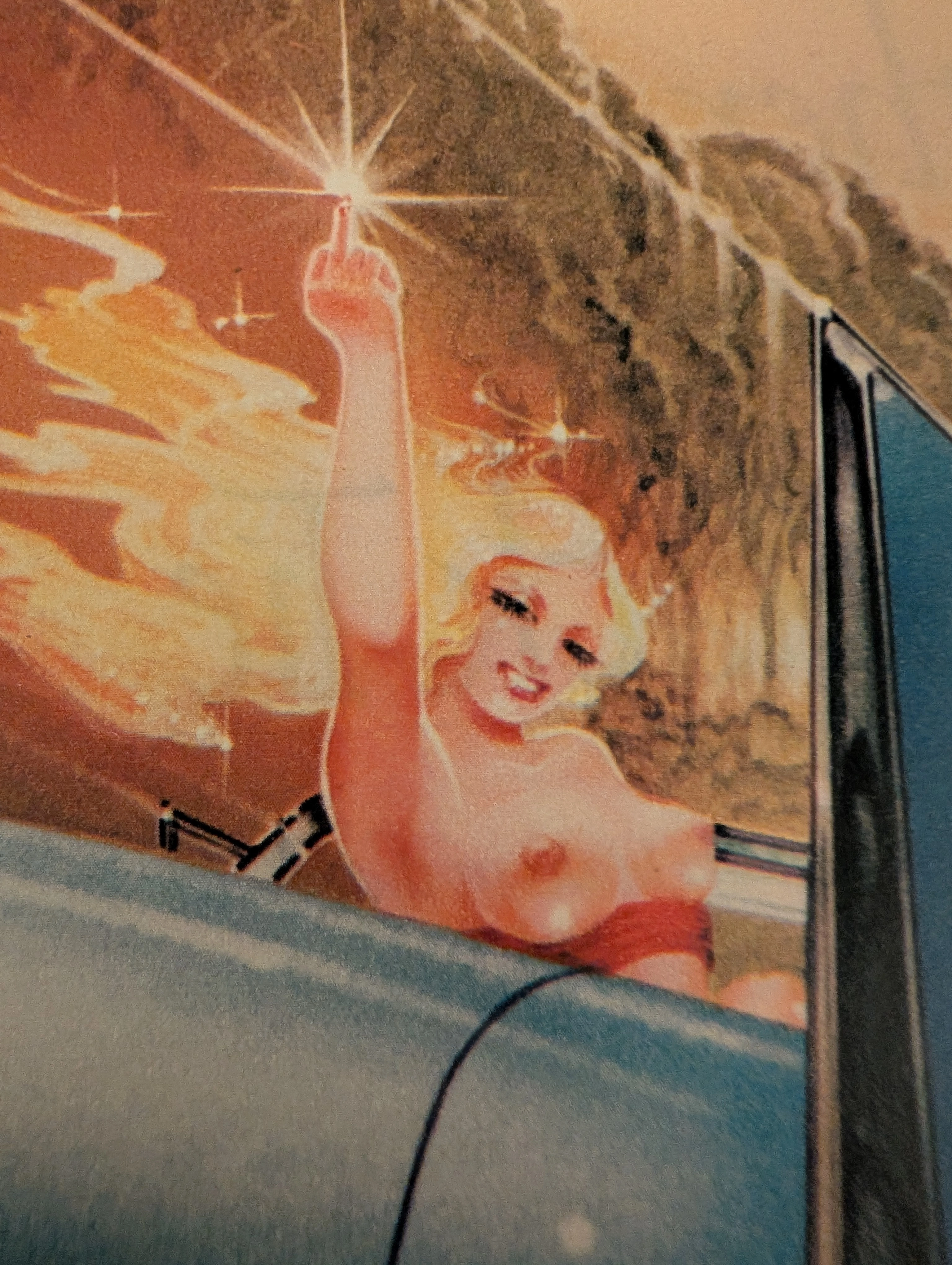 The Time Traveller's Dossier: The Tailfin of Rebellion – "Blue Cadillac" by Peter Lloyd — detail 4