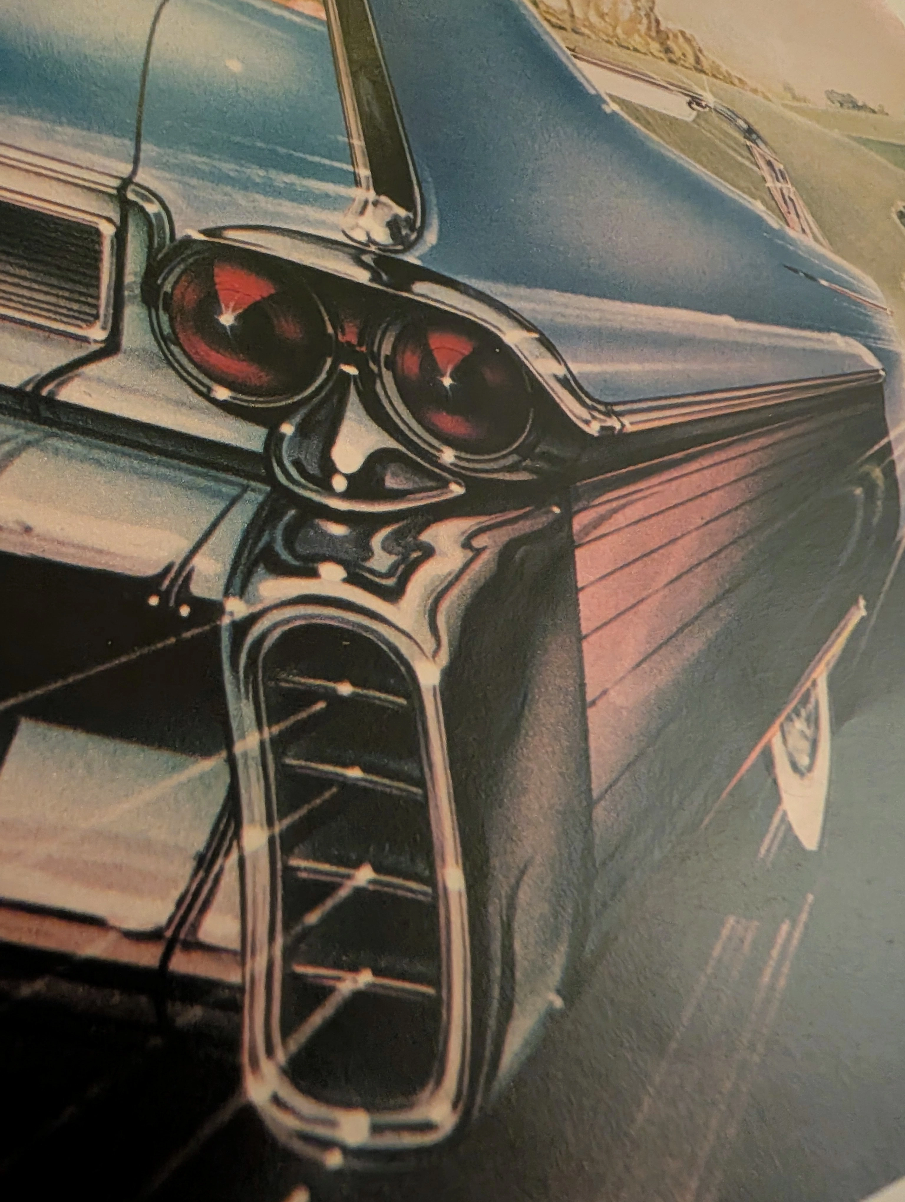 The Time Traveller's Dossier: The Tailfin of Rebellion – "Blue Cadillac" by Peter Lloyd — detail 5