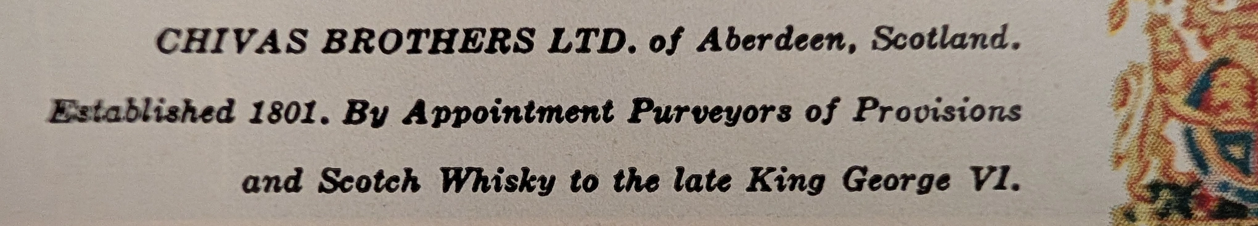 The Time Traveller's Dossier: The Architecture of Aristocracy – Chivas Regal "Prince of Whiskies" Advertisement (Circa Mid-1950s) — detail 3