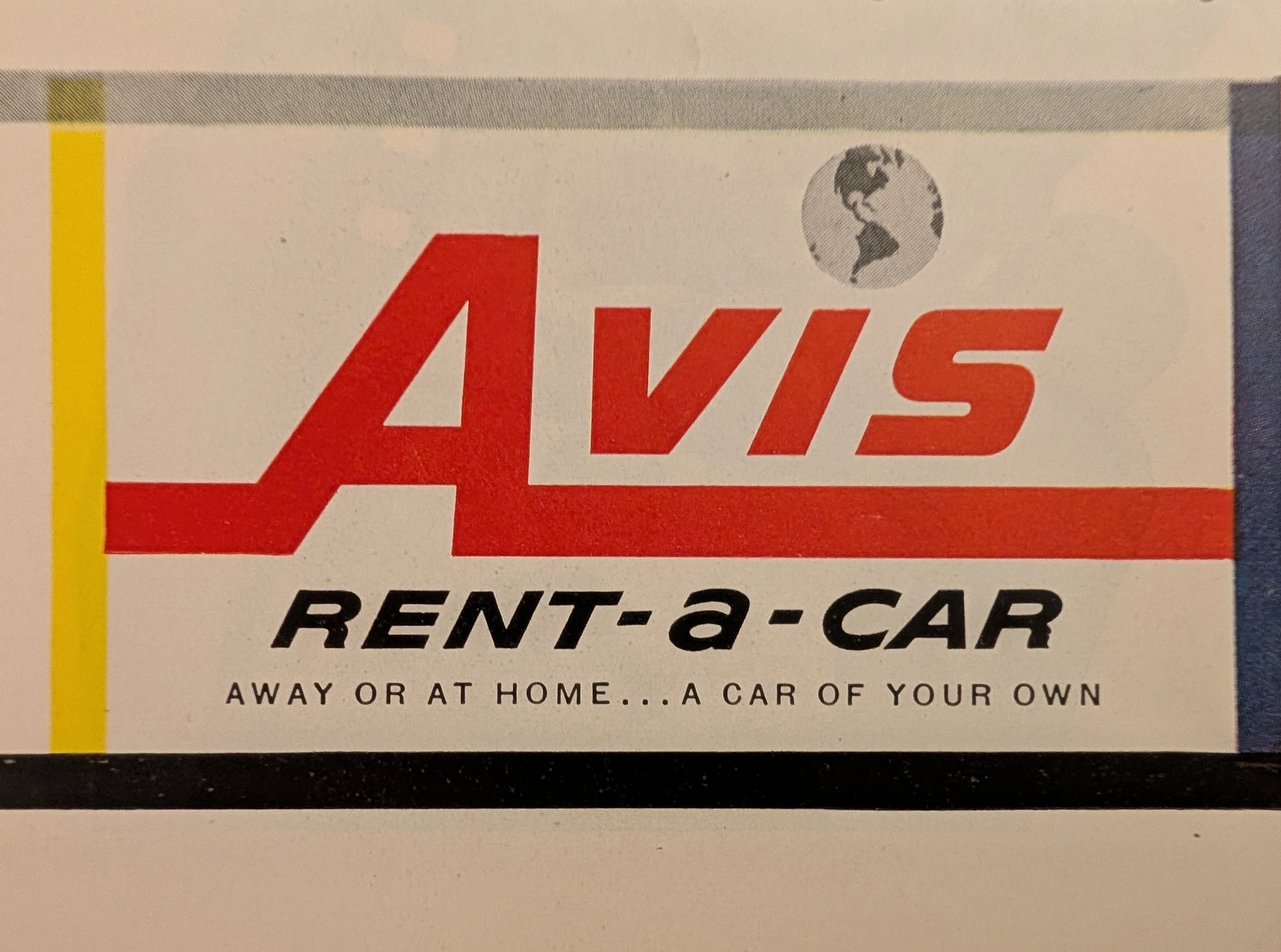 The Time Traveller's Dossier: The Architecture of Unrestricted Mobility – Avis "Rent it Here - Leave it There" Advertisement (Circa 1956) — detail 2