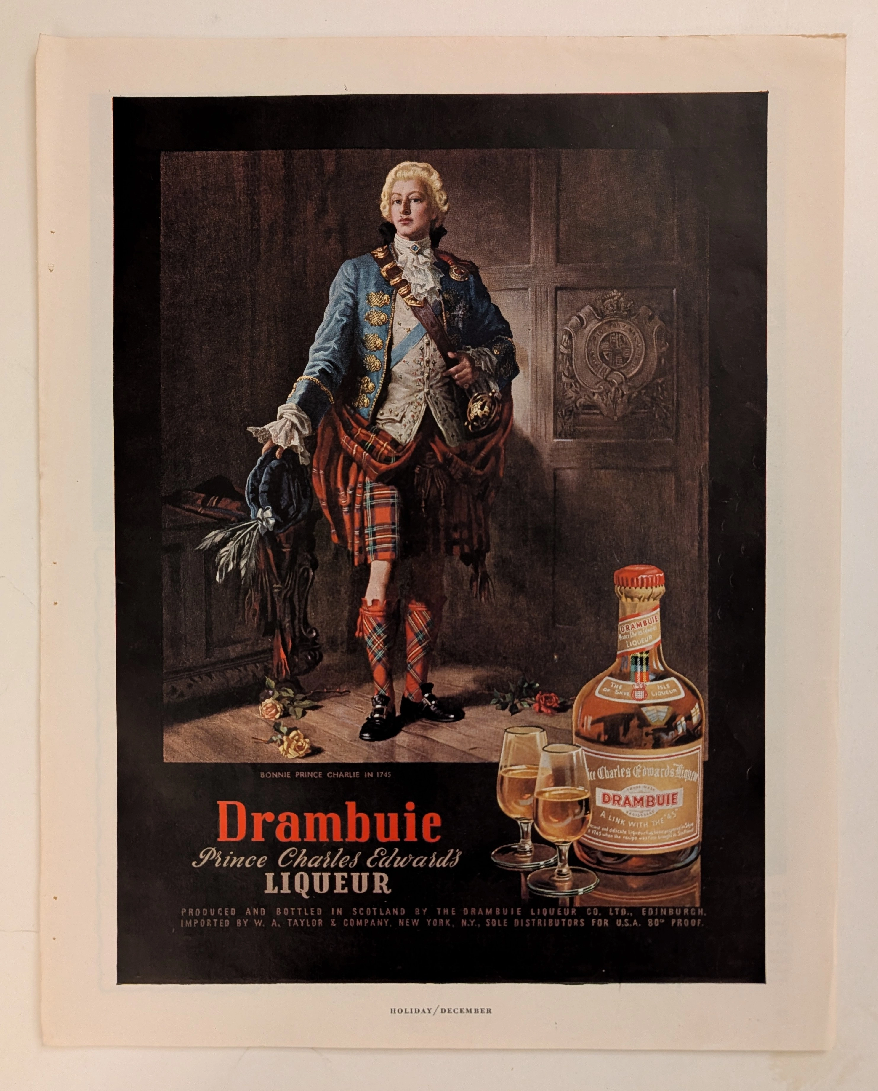 The Time Traveller's Dossier: The Alchemy of Royal Rebellion – Drambuie "Bonnie Prince Charlie" Advertisement (Circa Mid-20th Century) — The Record Institute Journal The Time Traveller's Dossier: The Alchemy of Royal Rebellion – Drambuie "Bonnie Prince Charlie" Advertisement (Circa Mid-20th Century) — The Record Institute Journal