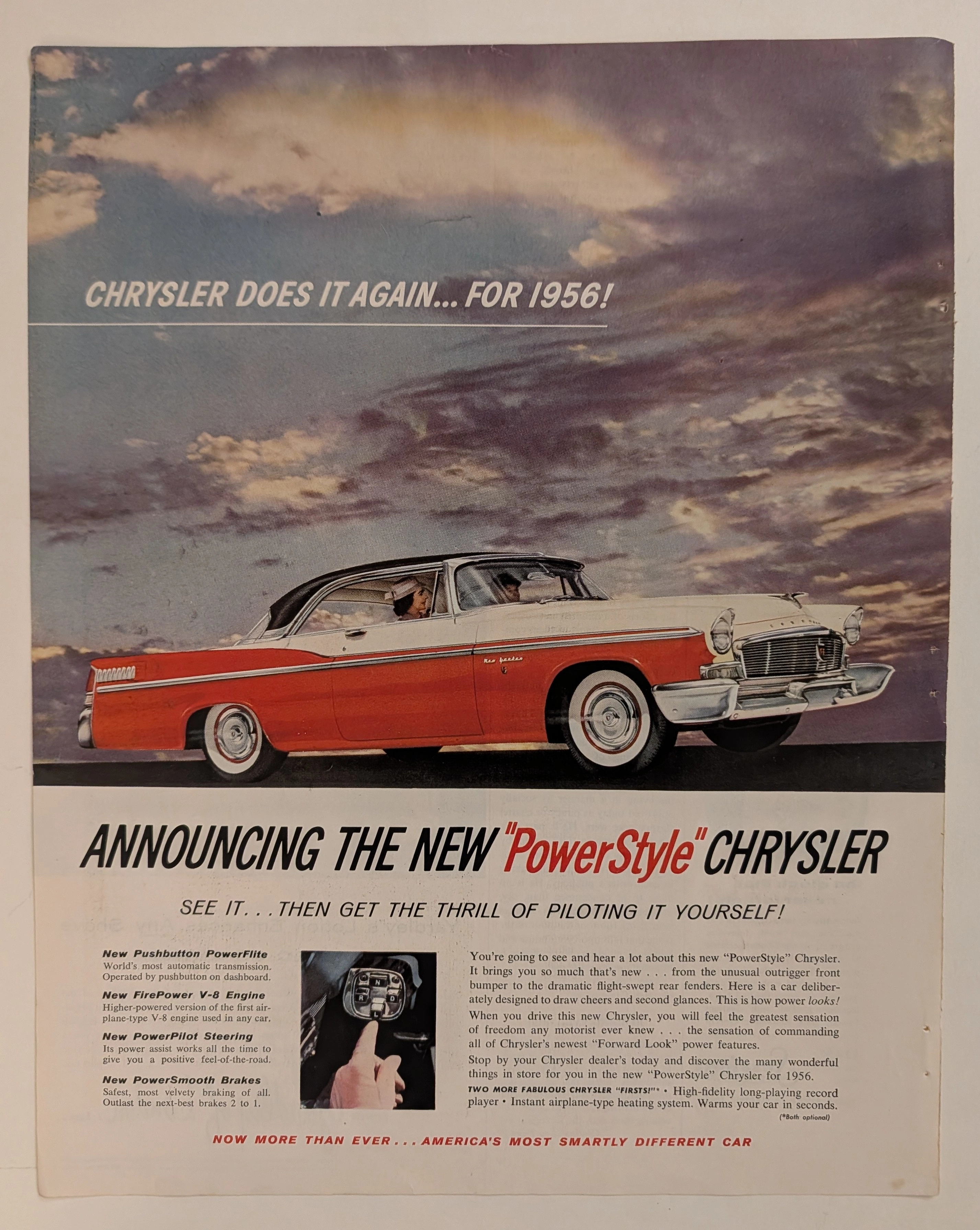 The Time Traveller's Dossier: The Architecture of Command and Authority – The 1956 Chrysler "PowerStyle" Manifesto