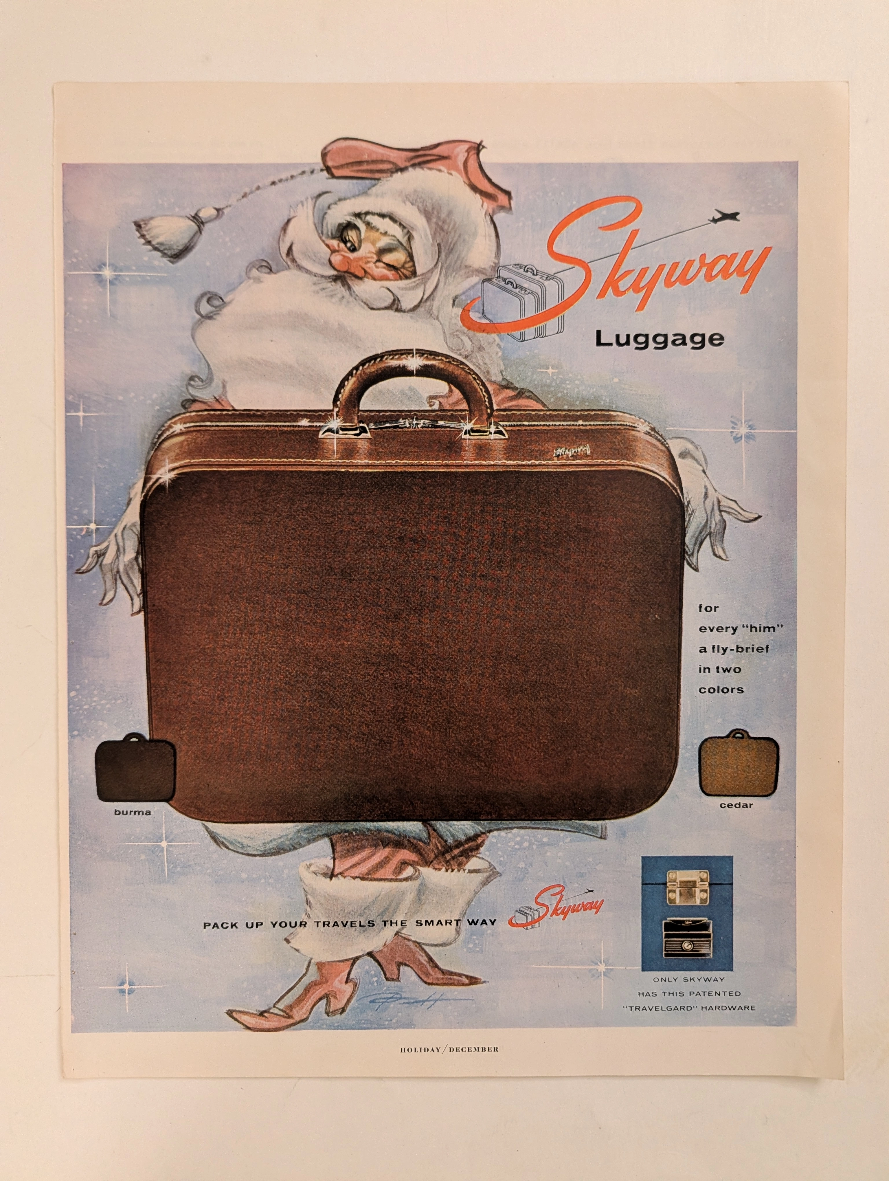 The Time Traveller's Dossier: The Aesthetics of Gifting and Consumer Hypnosis – Skyway Luggage Advertisement (Circa 1950s) — detail 4