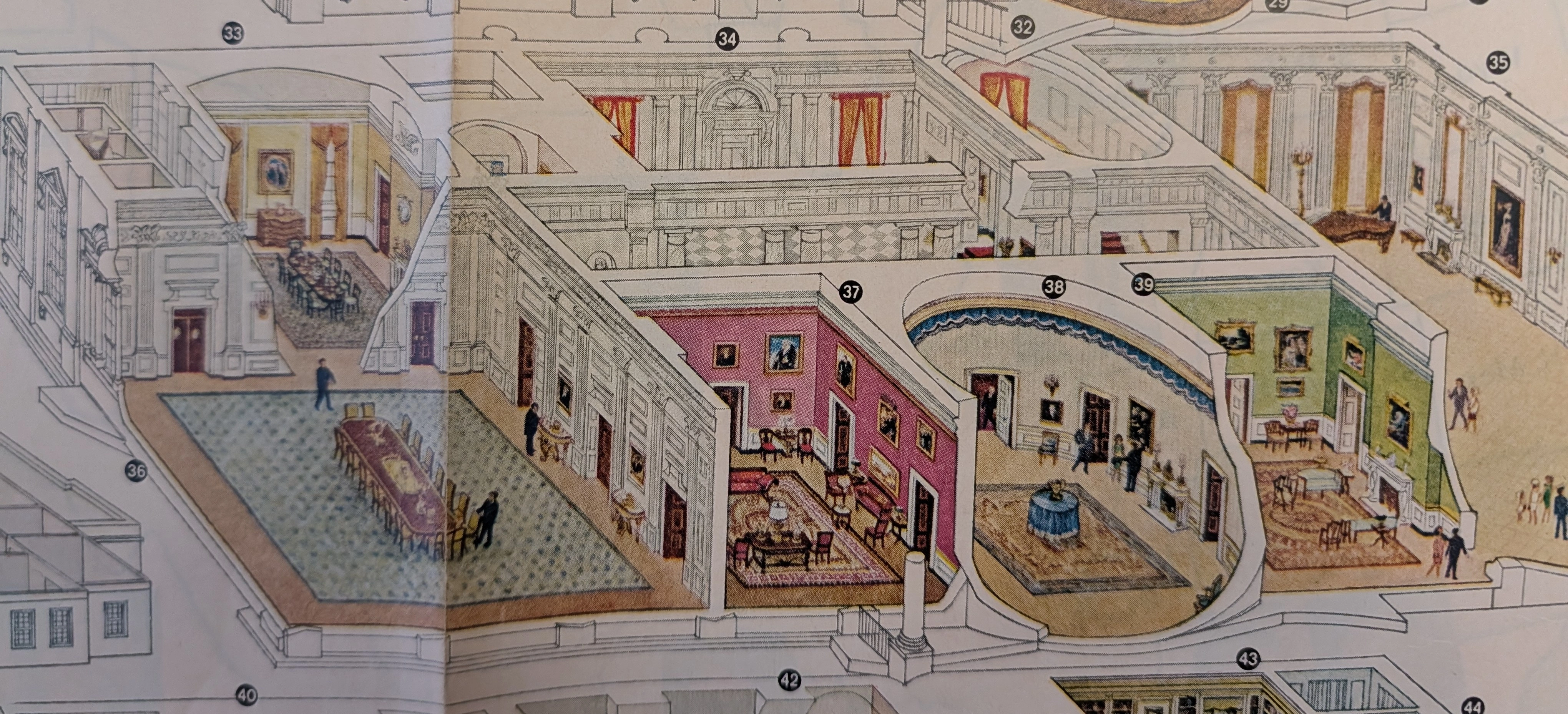 The Time Traveller's Dossier: The Masterpiece of Architectural Anatomy – The White House Isometric Cutaway Artifact (Circa 1960s) — detail 7