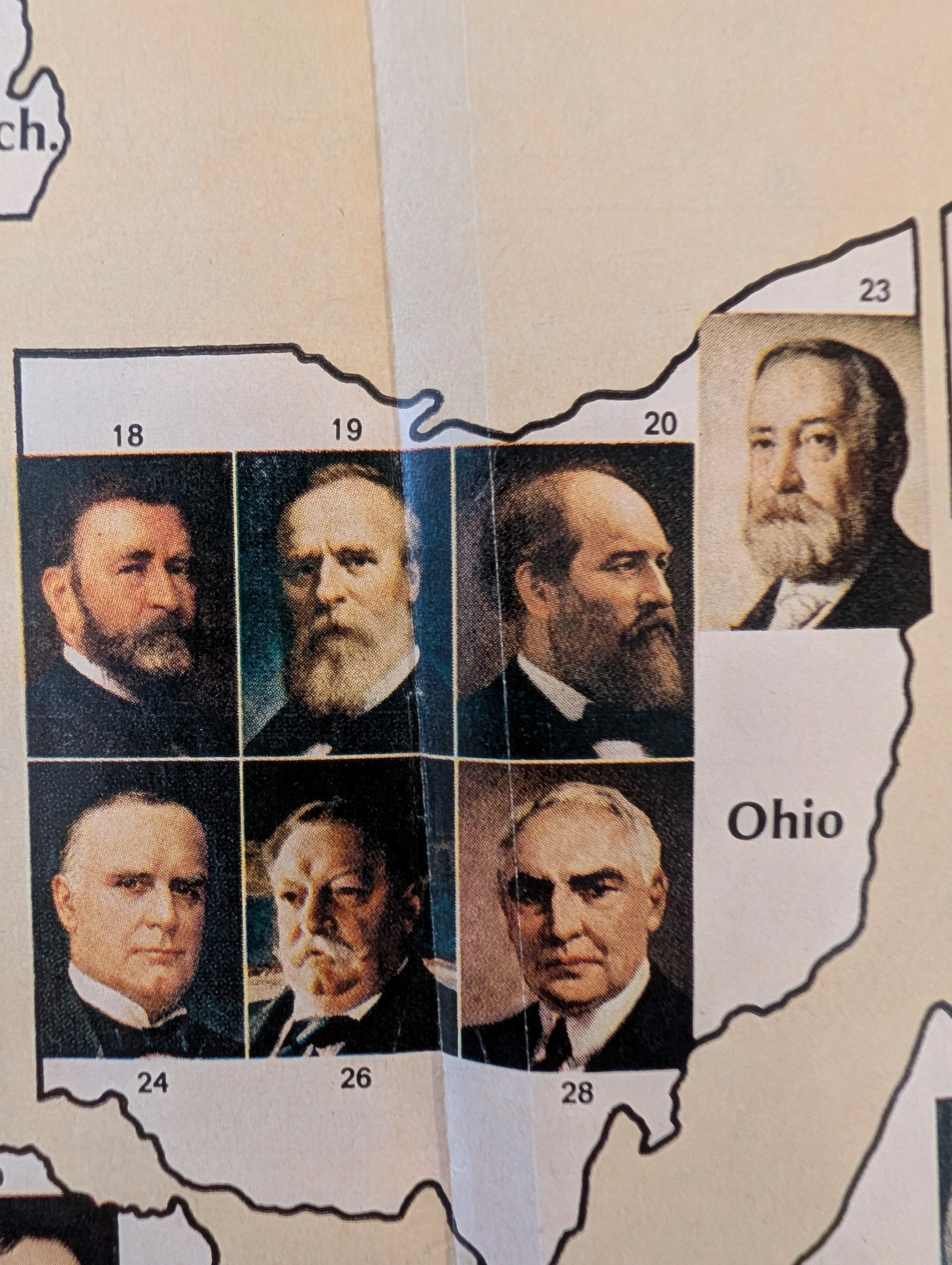 The Time Traveller's Dossier: The Geopolitics of Supreme Power – Cartographic Origins of the 35 U.S. Presidents (Circa Mid-1960s) — detail 3