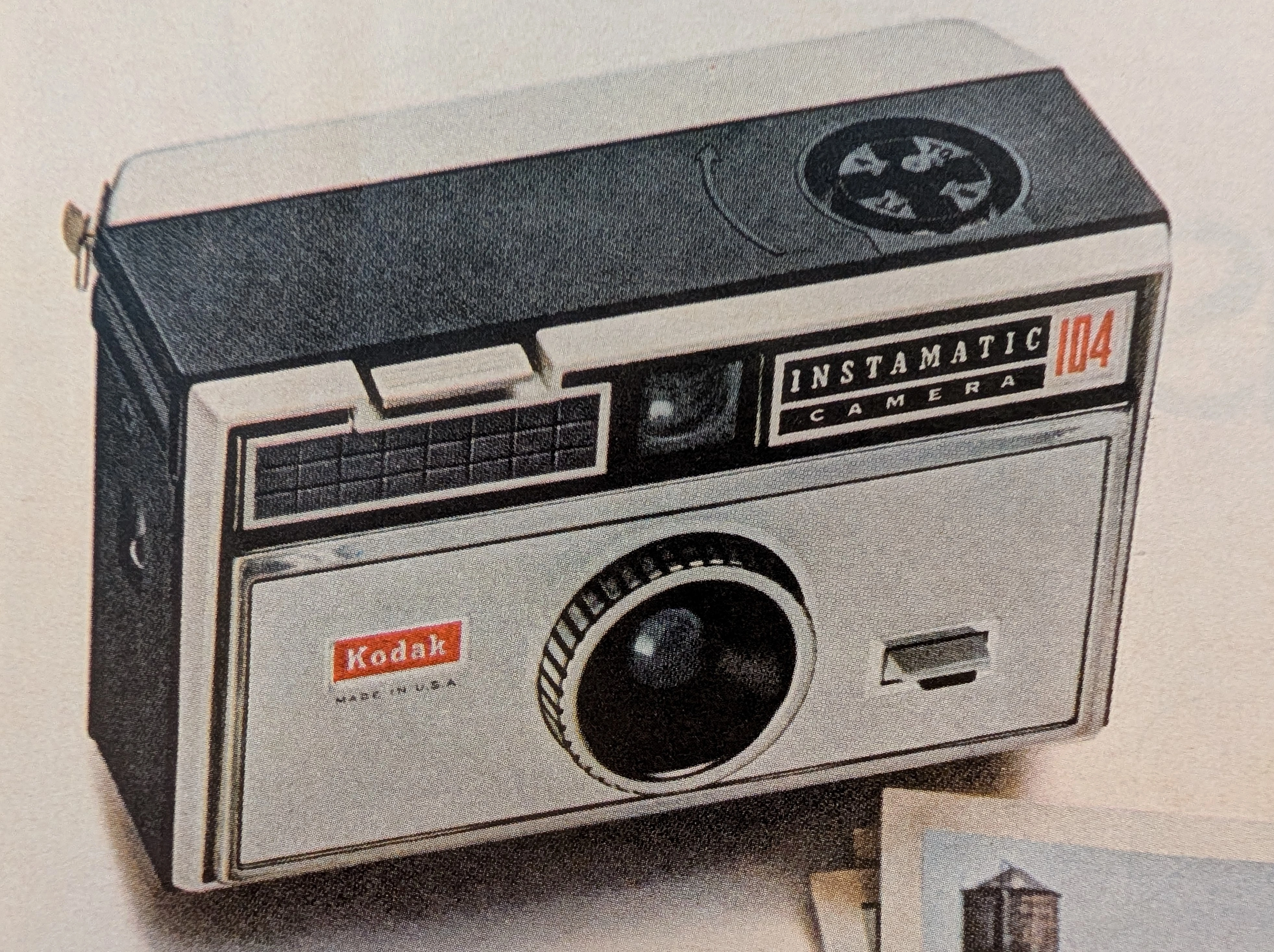 TThe Time Traveller's Dossier: The Democratization of Memory – An Academic Archival Analysis of the Kodak Instamatic 104 Advertisement — detail 3