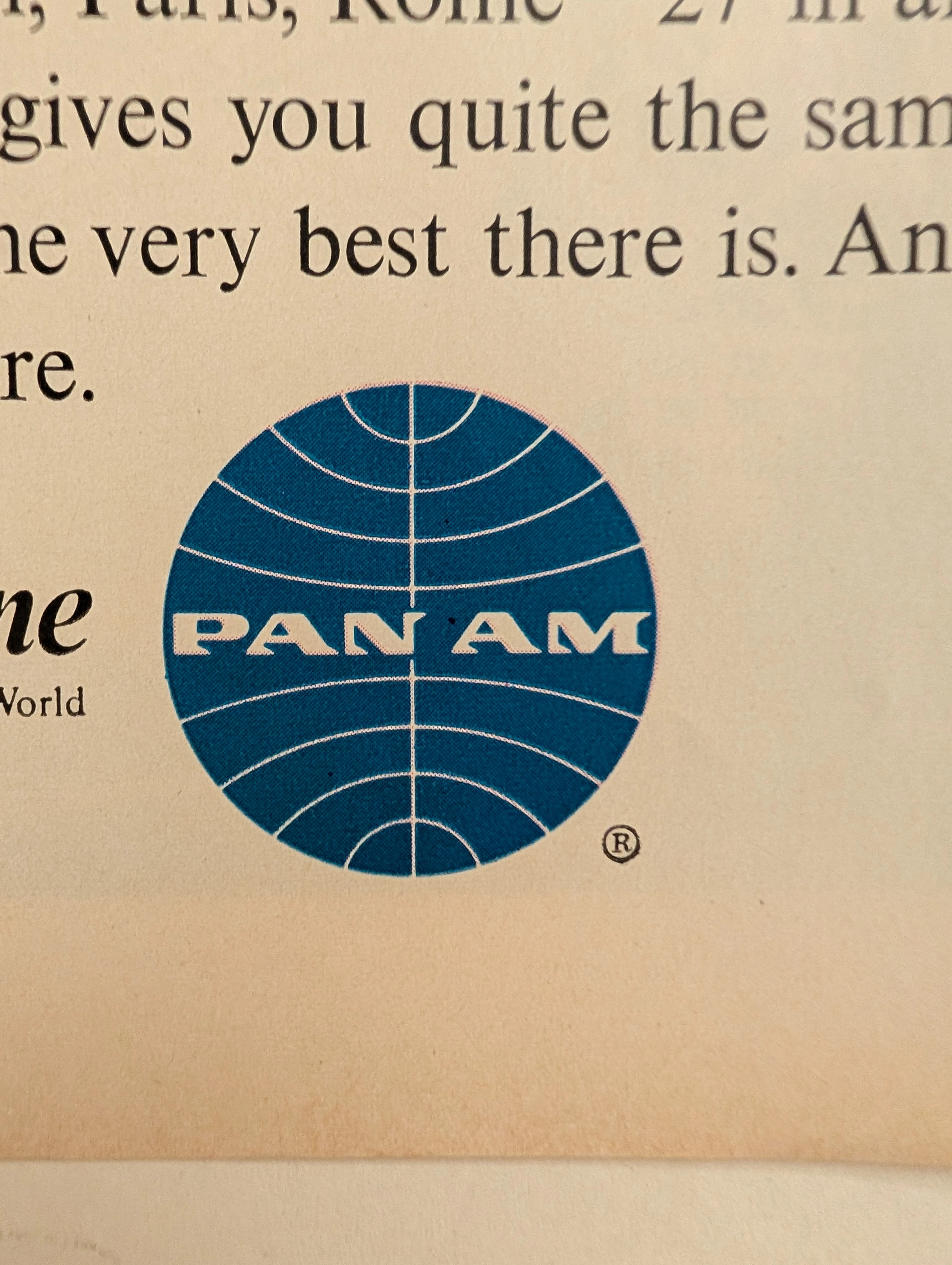 The Time Traveller's Dossier: The Empire of the Sky and the Democratization of the Globe – Pan Am "Do the town." — detail 2