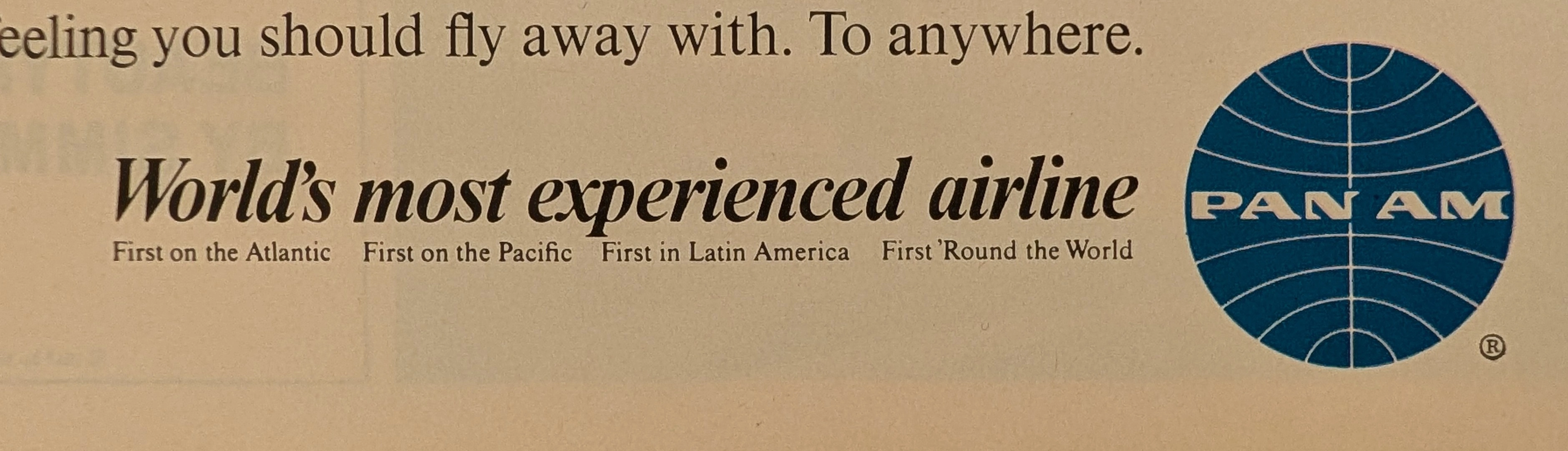 The Time Traveller's Dossier: The Empire of the Sky and the Democratization of the Globe – Pan Am "Do the town." — detail 3