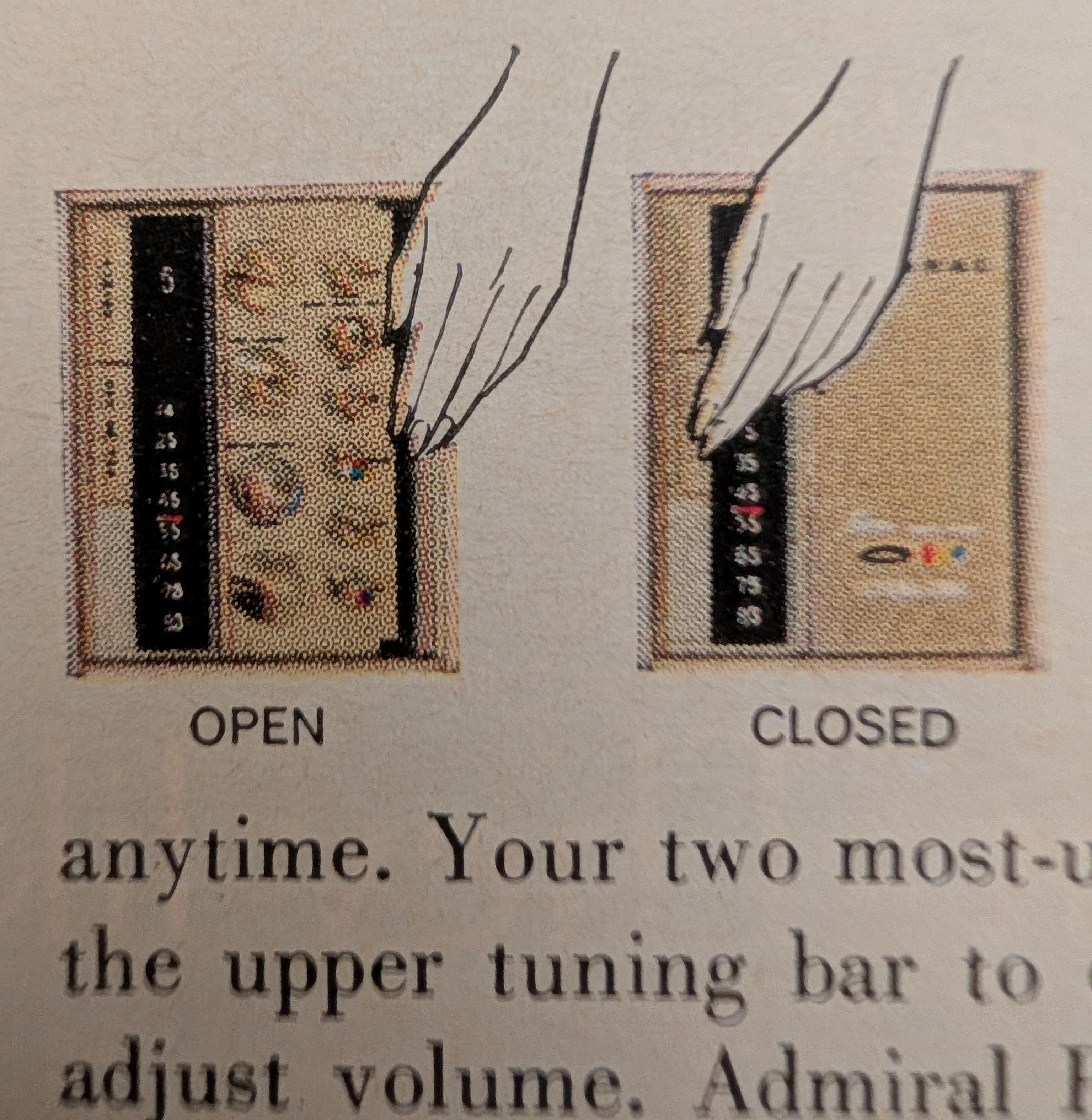 The Time Traveller's Dossier: The Zenith of the American Living Room – Admiral Rectangular Color TV — detail 3