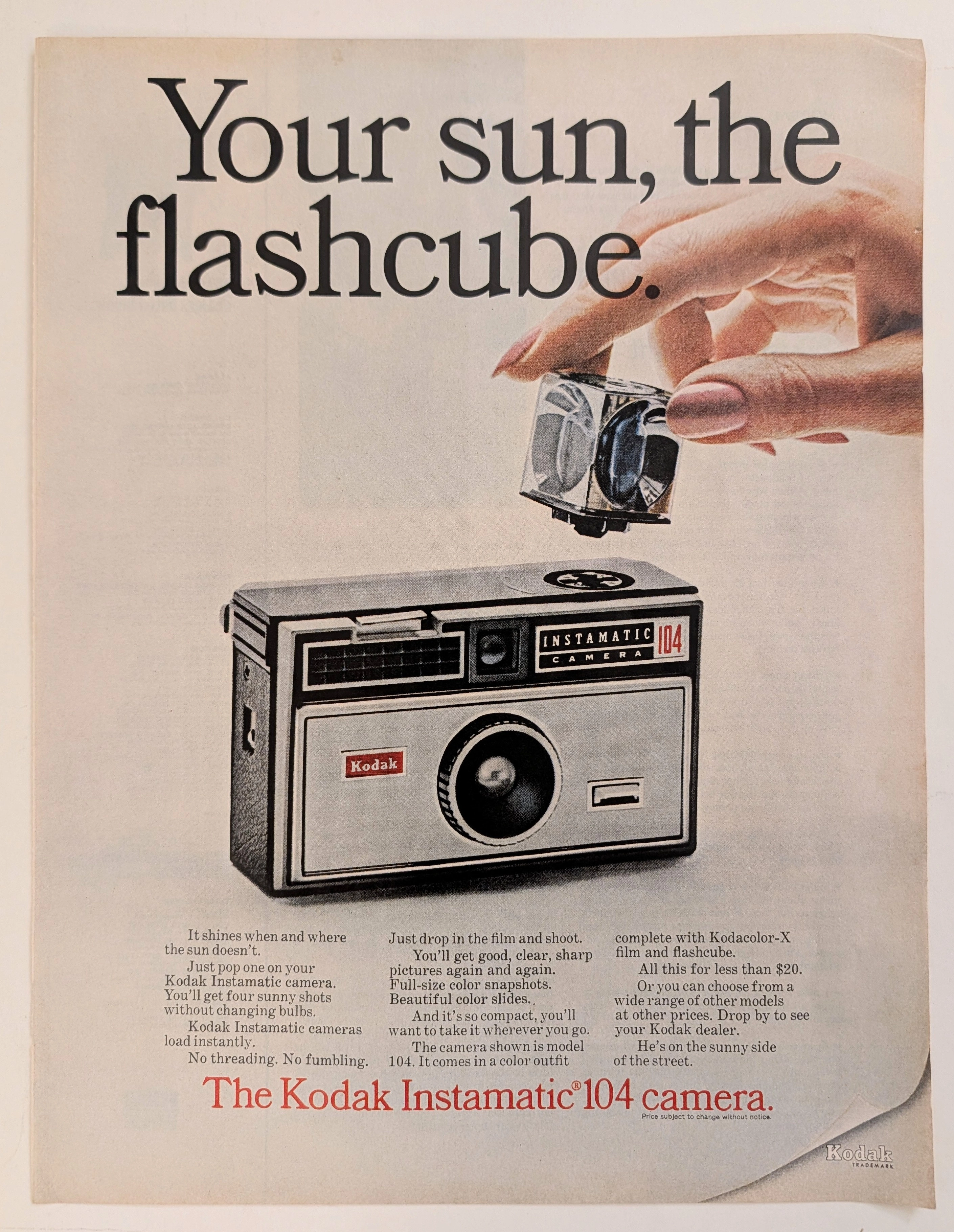 The Time Traveller's Dossier: The Illumination of Memory – The Kodak Instamatic 104 and the Flashcube Revolution — The Record Institute Journal
