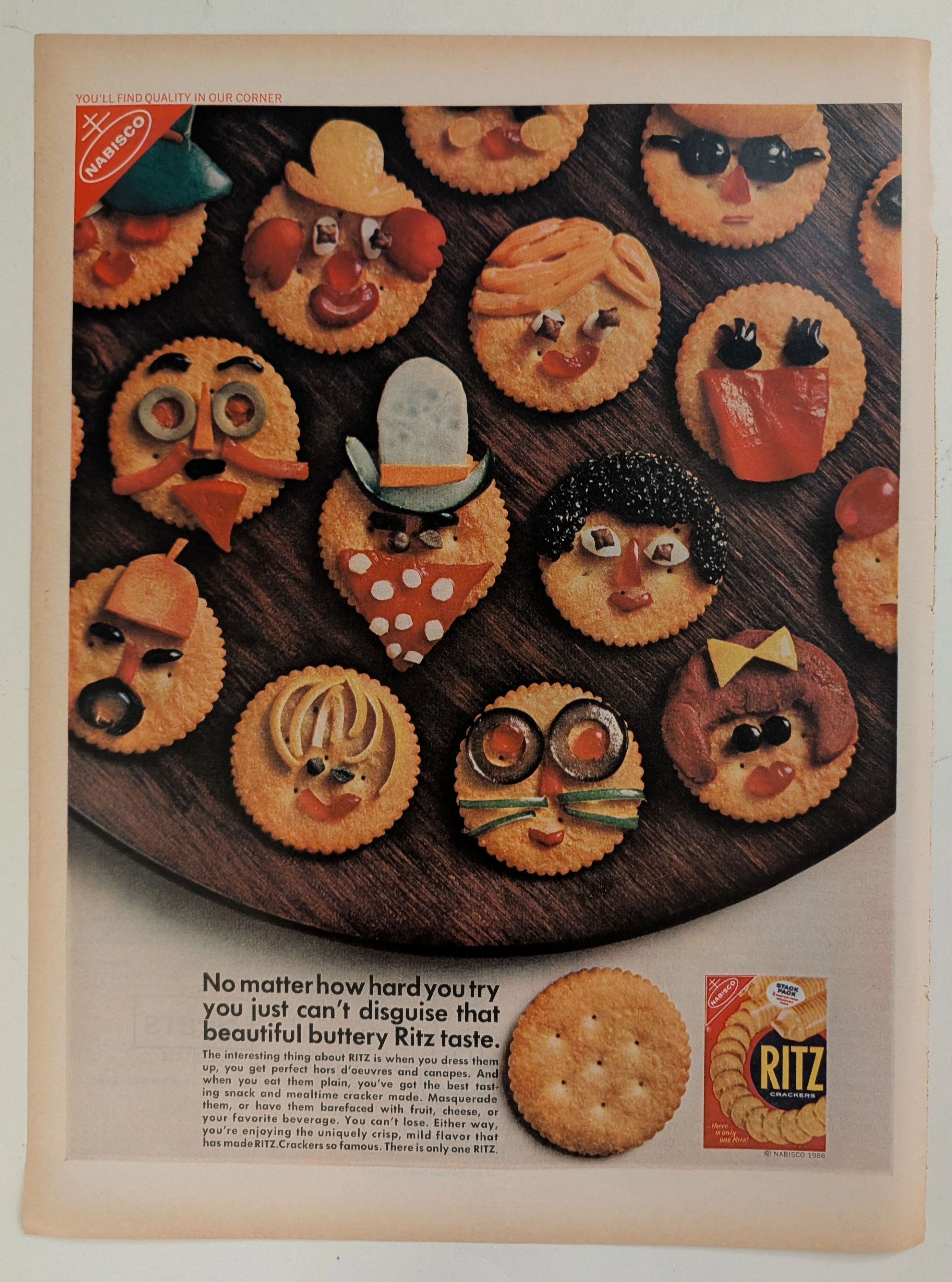 The Time Traveller's Dossier: The Masquerade of Quality – Nabisco's 1968 Ritz "Can't Disguise" Campaign and the Golden Age of Snack Branding — The Record Institute Journal
