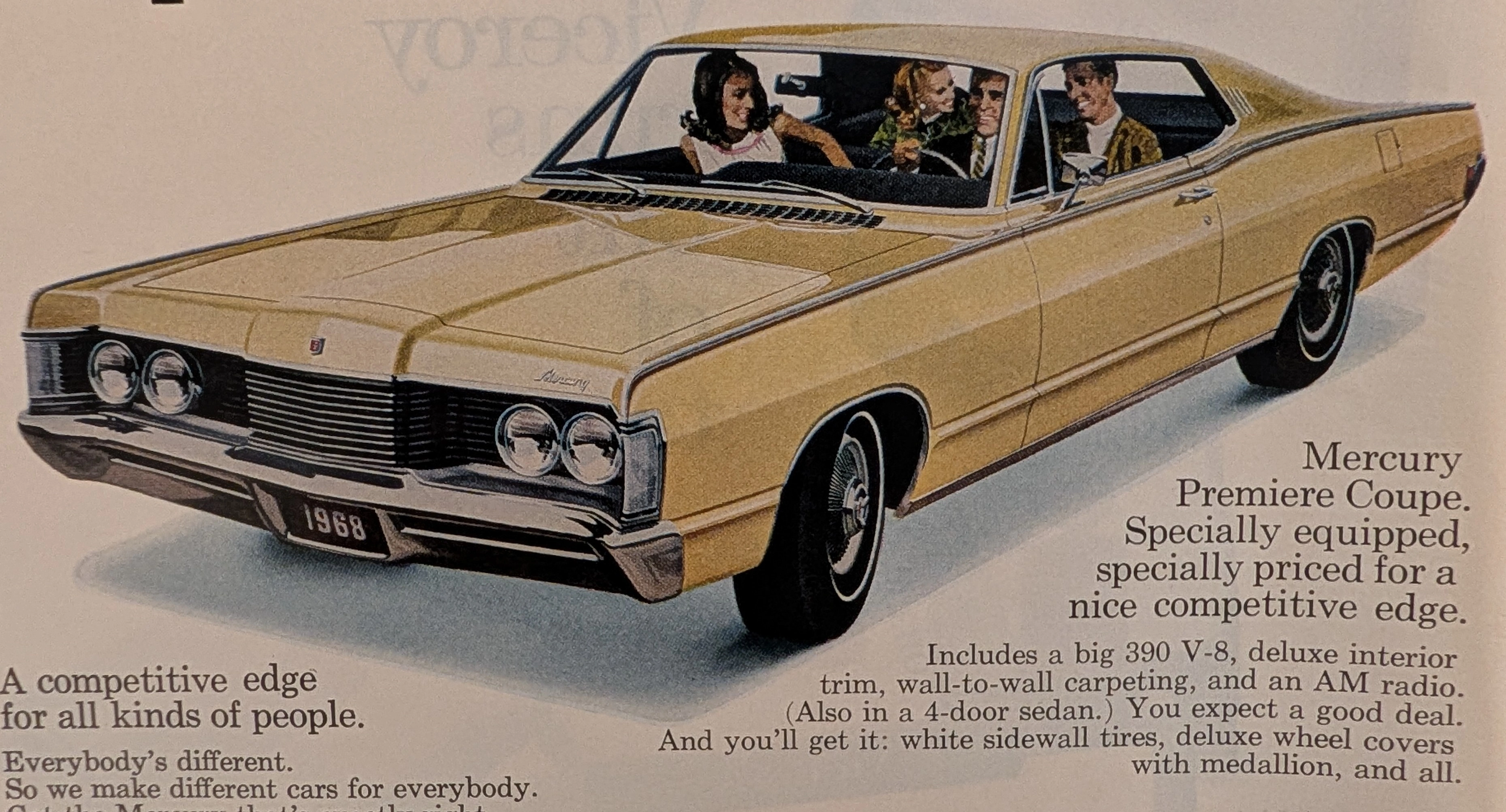 The Time Traveller's Dossier: The Competitive Edge – The 1968 Mercury Lineup and the Architecture of American Automotive Prestige — The Record Institute Journal