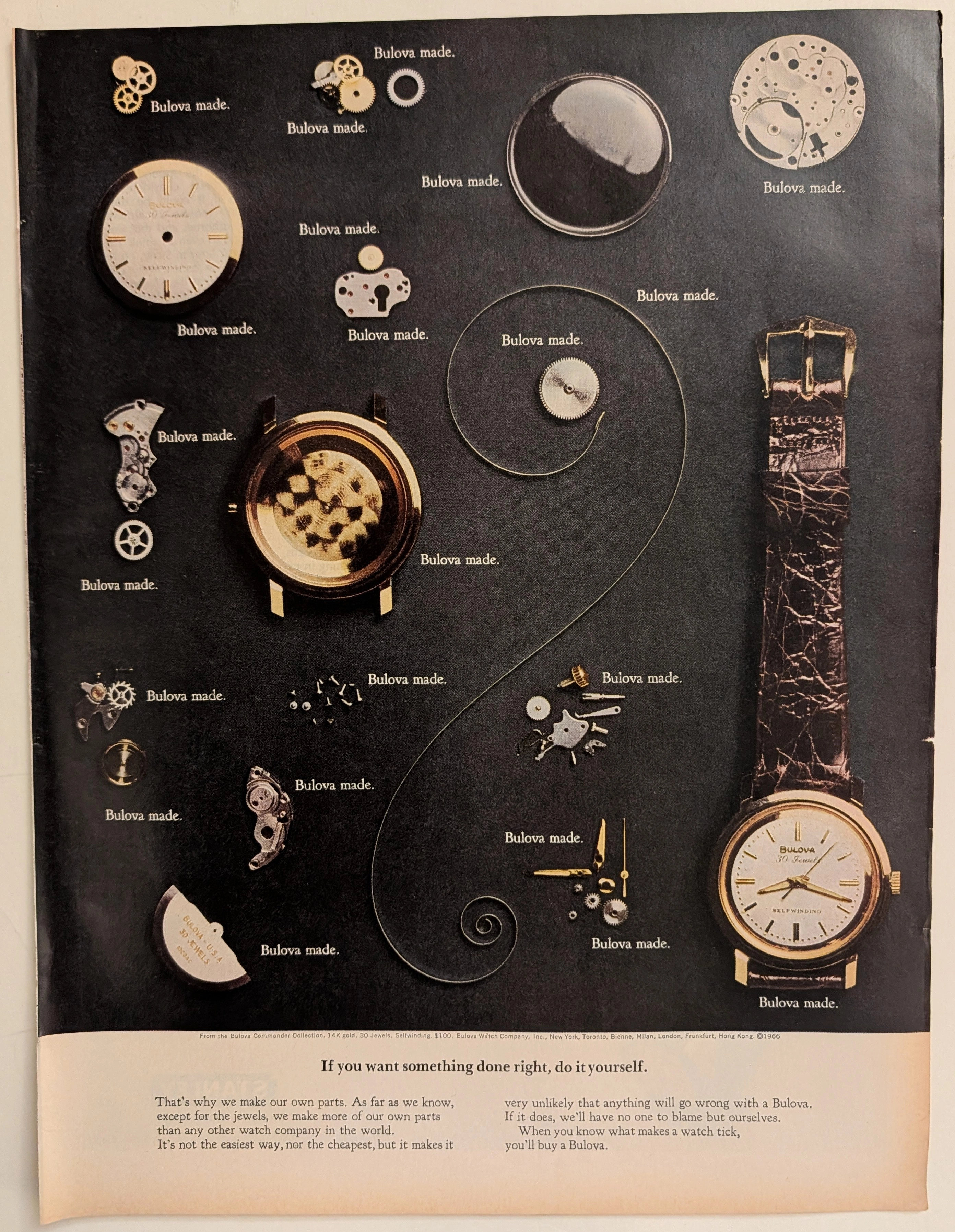 The Time Traveller's Dossier: The Anatomy of Autonomy – The 1966 Bulova Commander Collection and the American System of Watchmaking — The Record Institute Journal