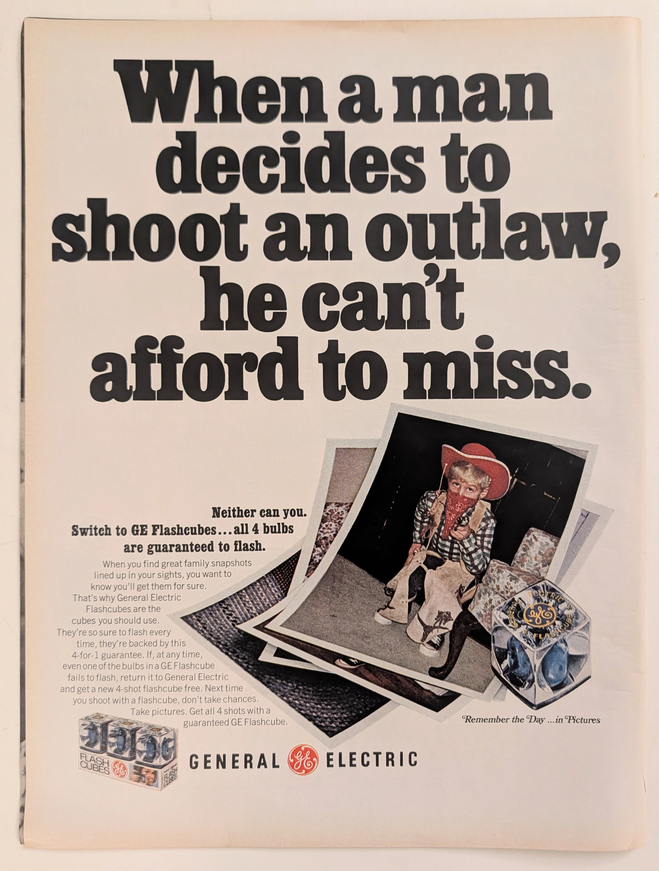 The Time Traveller's Dossier: Capturing the Outlaw – The General Electric Flashcube and the Democratization of Amateur Photography — The Record Institute Journal