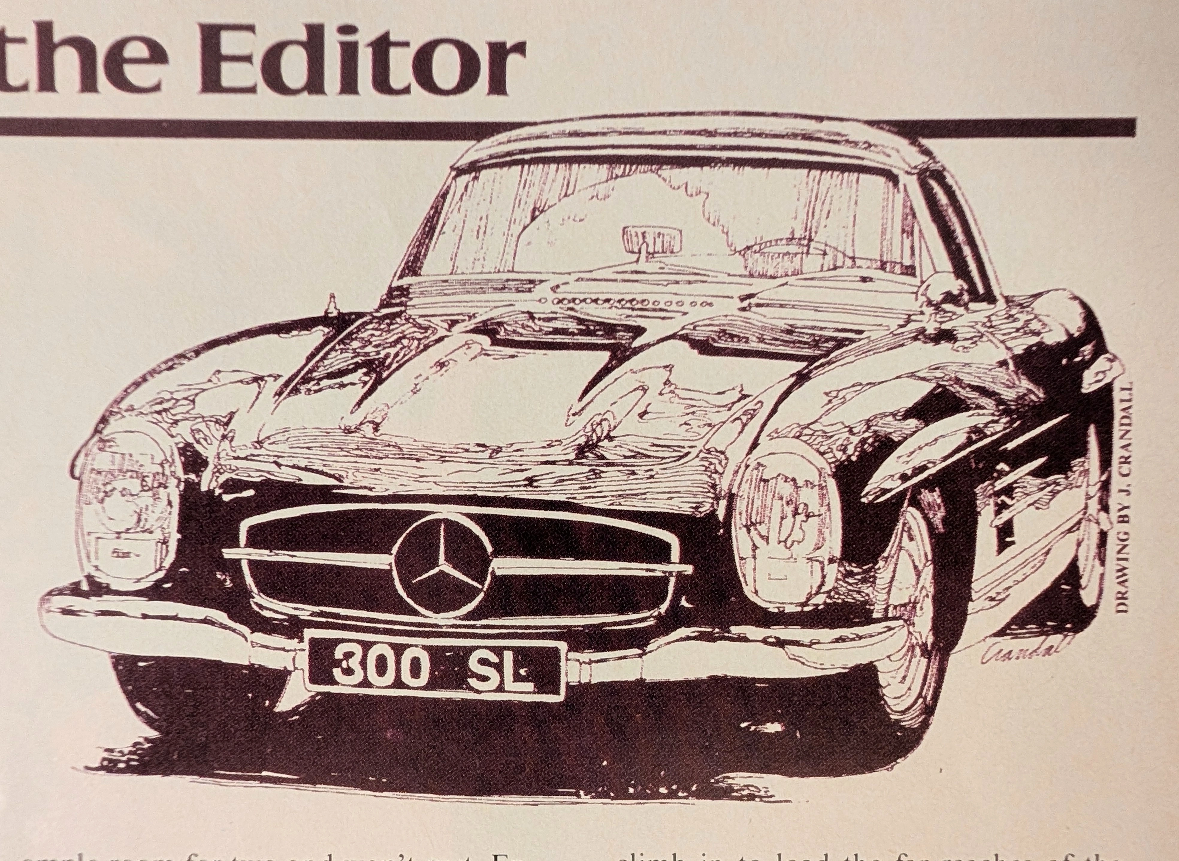 The Time Traveler’s Dossier: The Silver Arrow in Ink – J. Crandall, the Mercedes-Benz 300 SL, and the Golden Age of Automotive Editorial Illustration — The Record Institute Journal