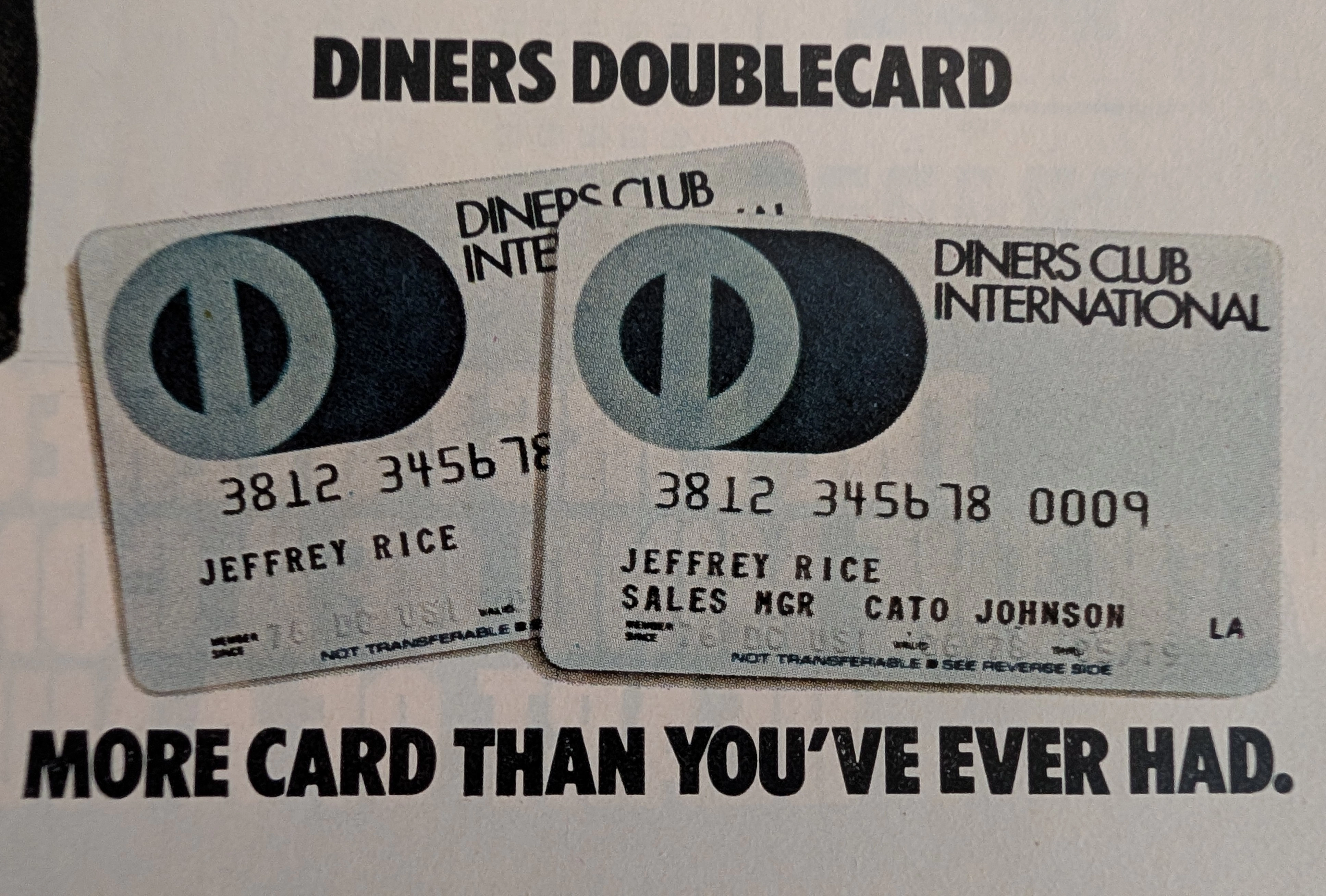 The Time Traveller's Dossier: 이중 카드의 이분법 (The Doublecard Dichotomy) – 다이너스 클럽 인터내셔널과 1979년 기업 출장 혁명 — The Record Institute Journal