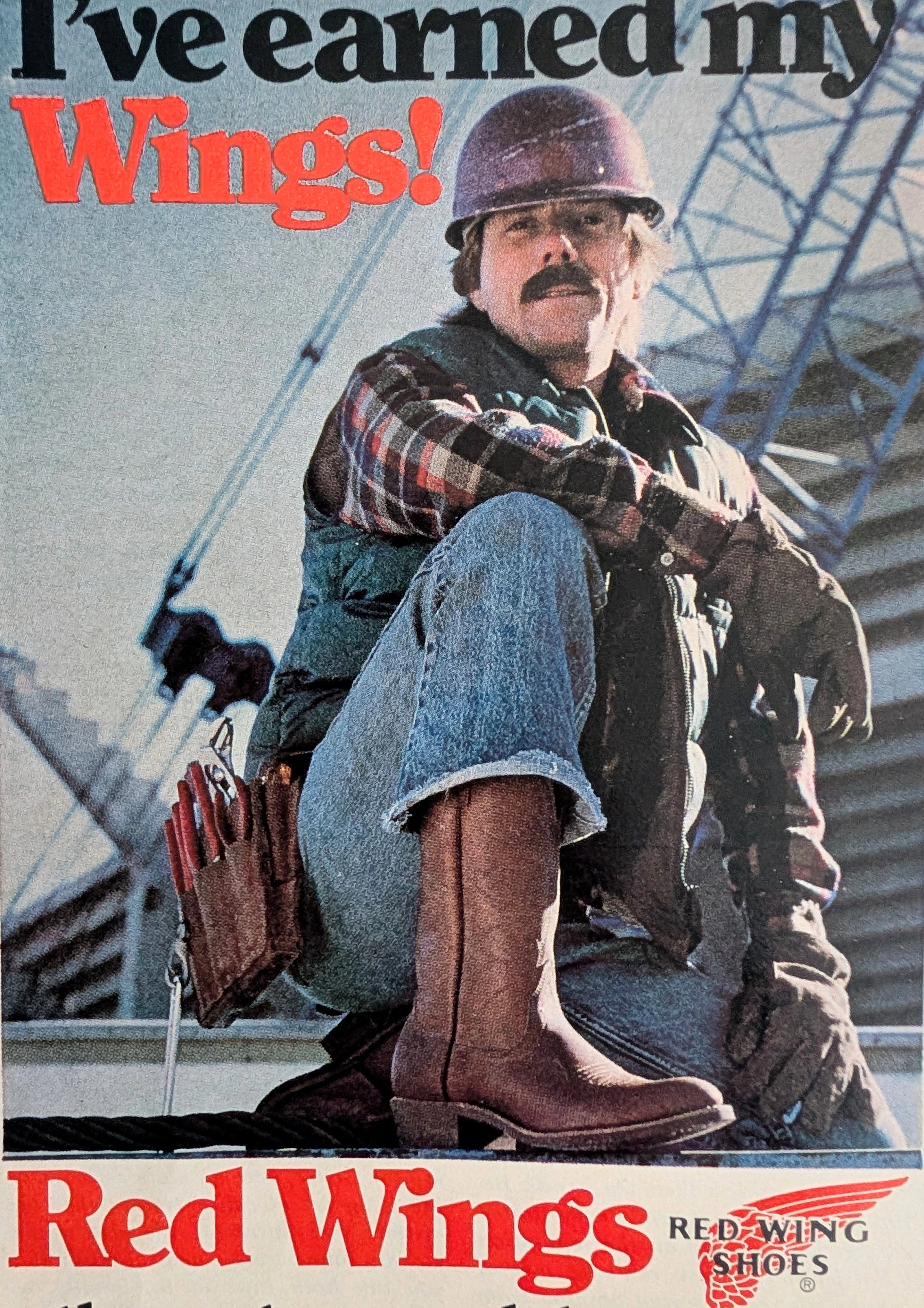 1981 Red Wings Pecos Western Work Boots Vintage Advertisement — Thumbnail 2