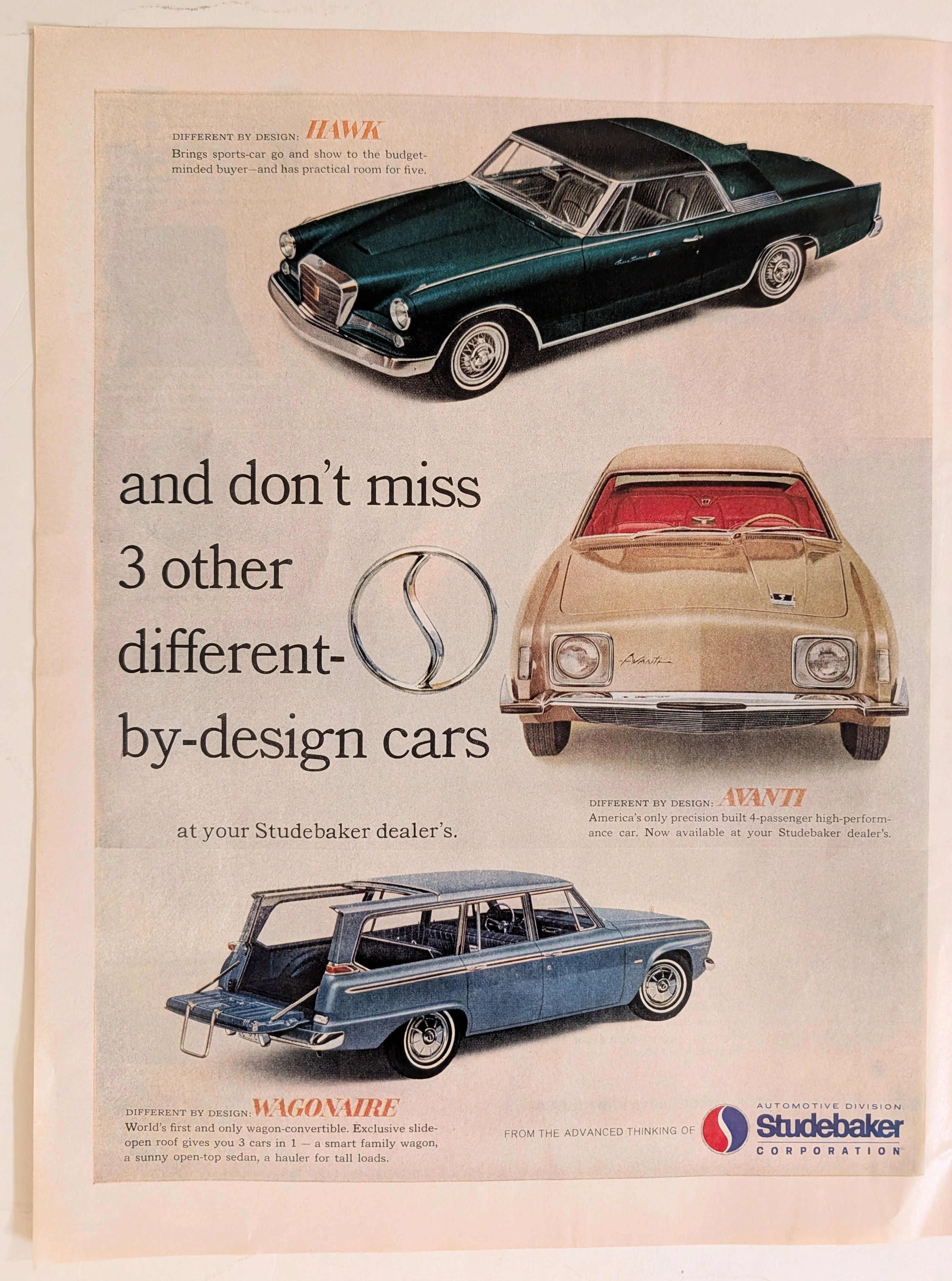 The Time Traveller's Dossier : 1964 Studebaker Specialty Lineup - The Desperate Birth of the Niche Vehicle — The Record Institute Journal The Time Traveller's Dossier : 1964 Studebaker Specialty Lineup - The Desperate Birth of the Niche Vehicle — The Record Institute Journal