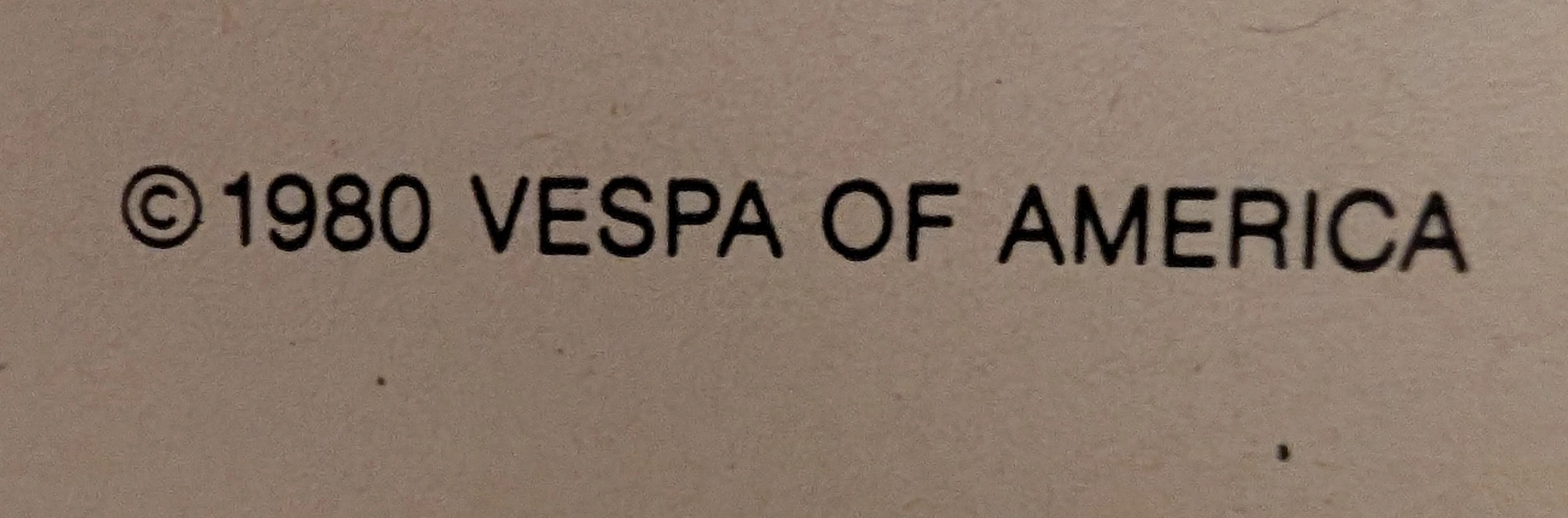 1980 Vespa Scooter Vintage Advertisement — Thumbnail 3