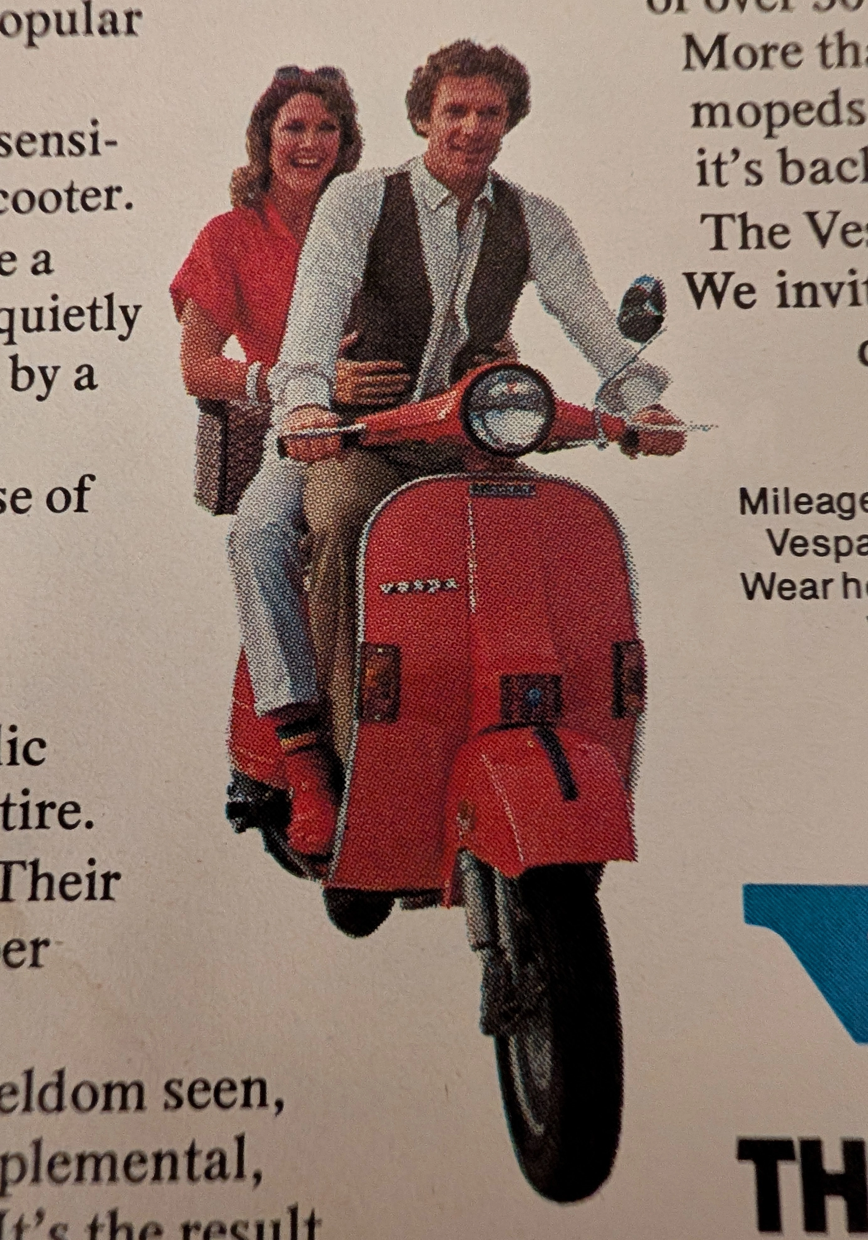 1980 Vespa Scooter Vintage Advertisement — Thumbnail 4