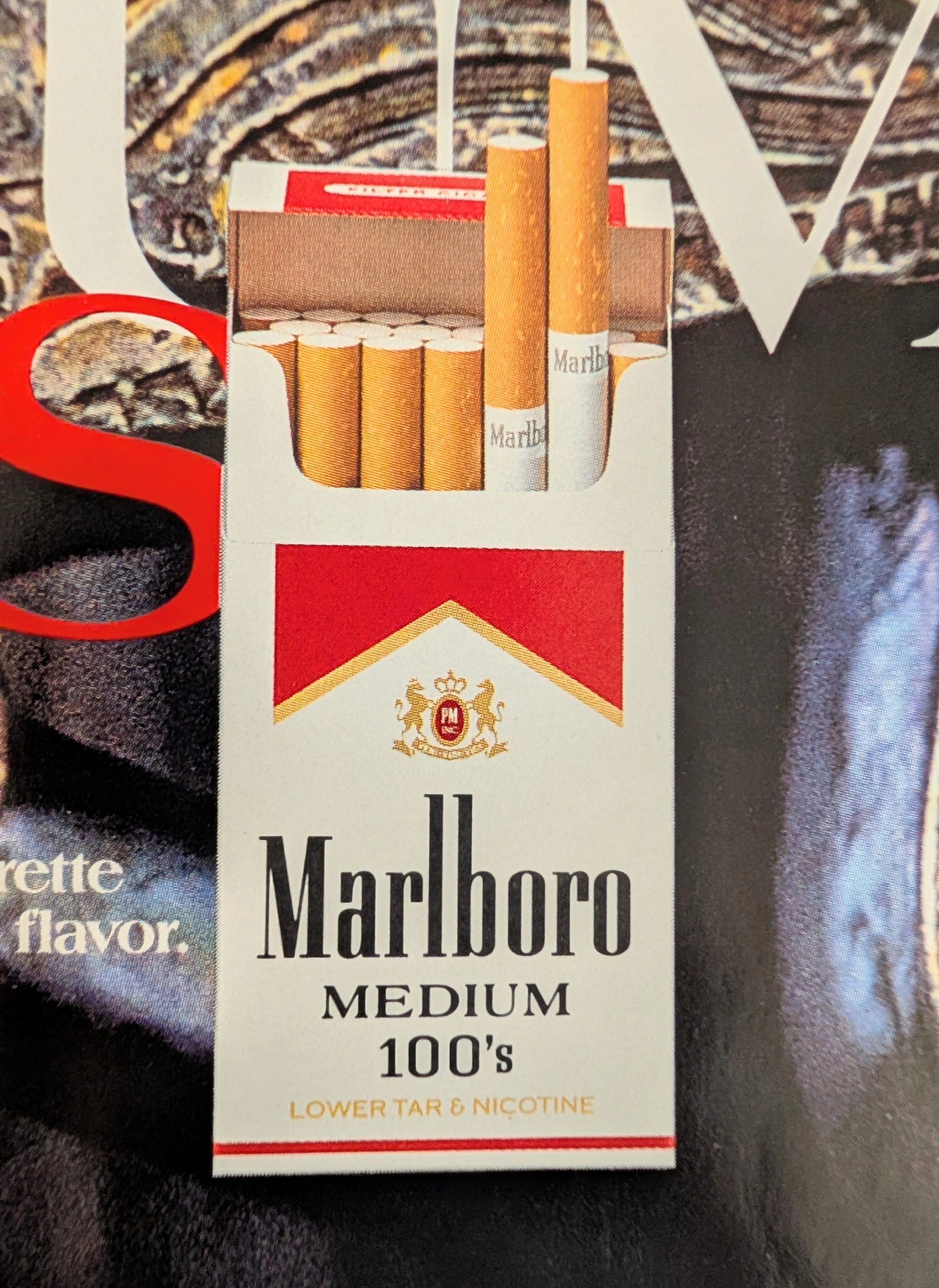 1992 Marlboro Medium "Cowboy Spur" Vintage Advertisement — Thumbnail 3