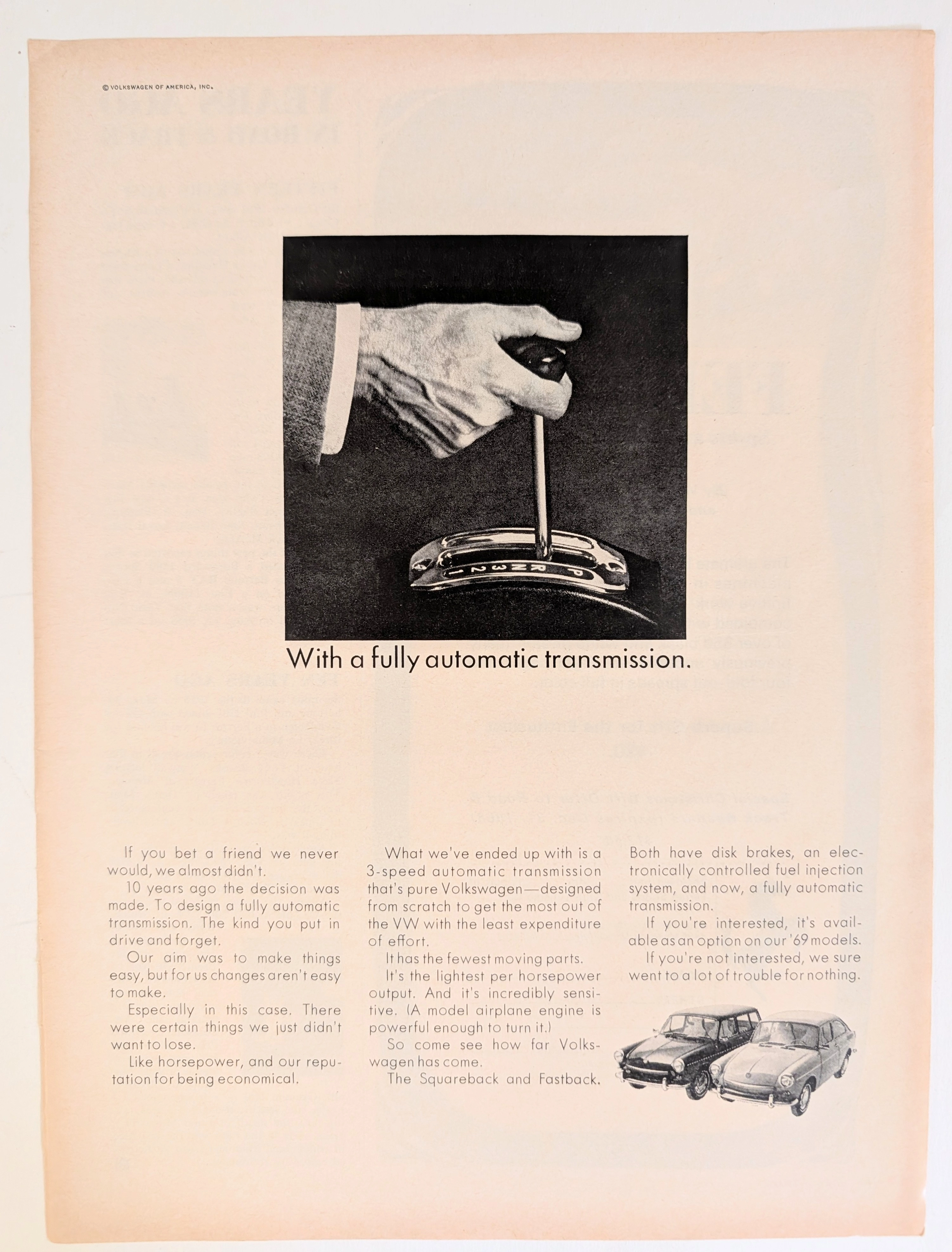 The Time Traveller's Dossier : VW Type 3 Automatic - 工程设计的妥协 — related article