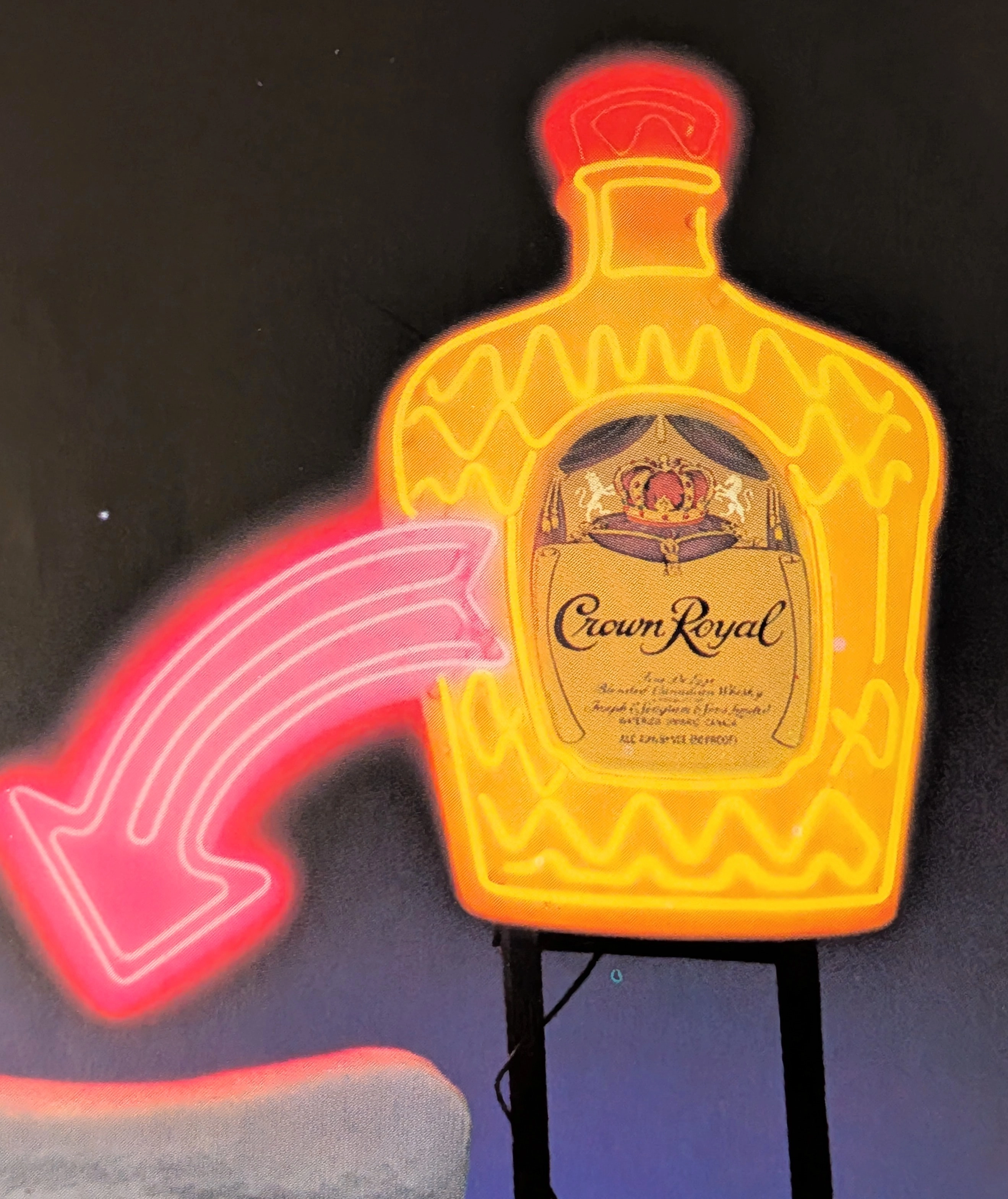 1989 크라운 로얄 "안개가 낄 경우..." 홀리데이 빈티지 광고 — 썸네일 2