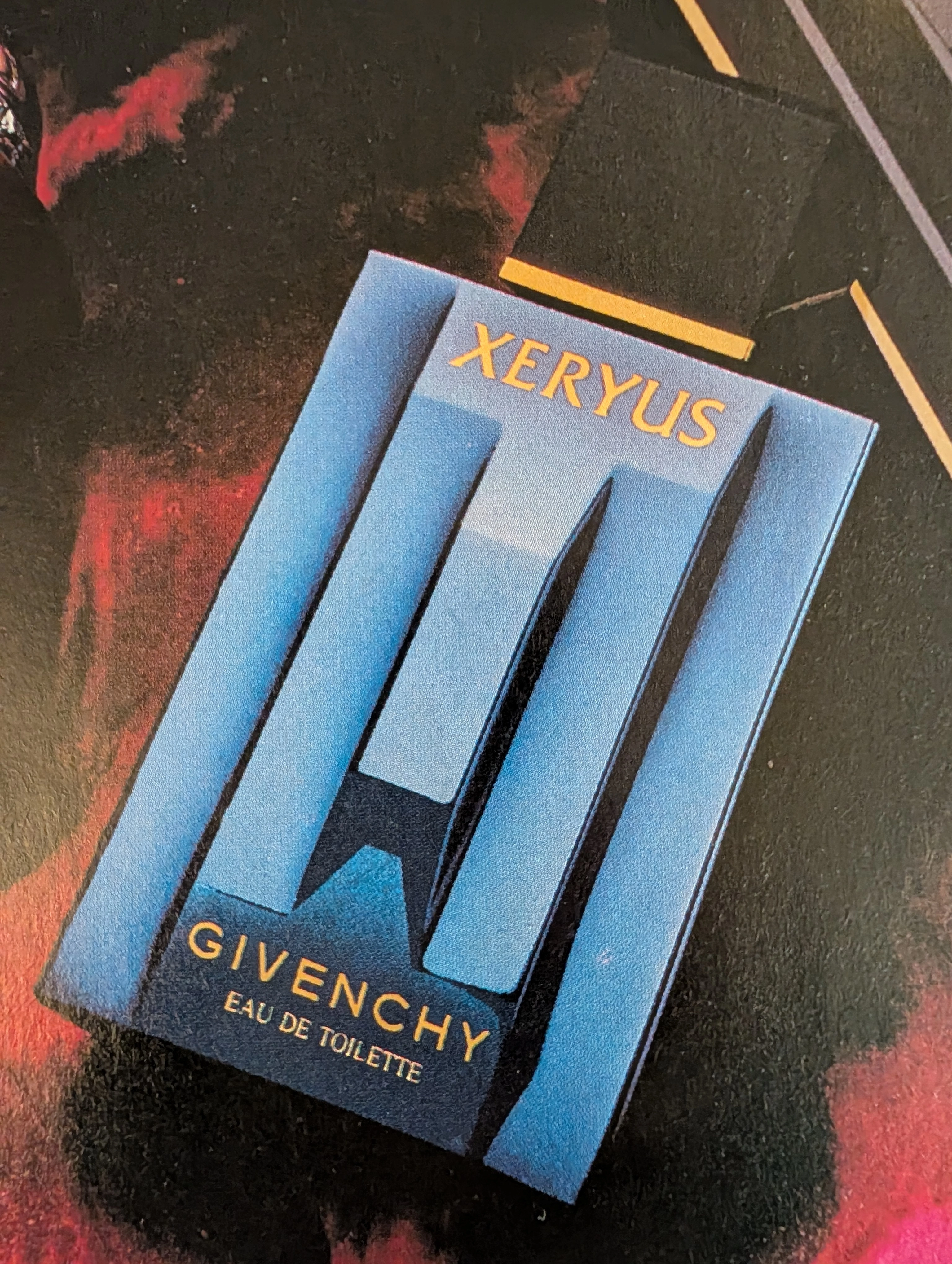 1986 Givenchy Xeryus Pour Homme Vintage Advertisement — Thumbnail 2
